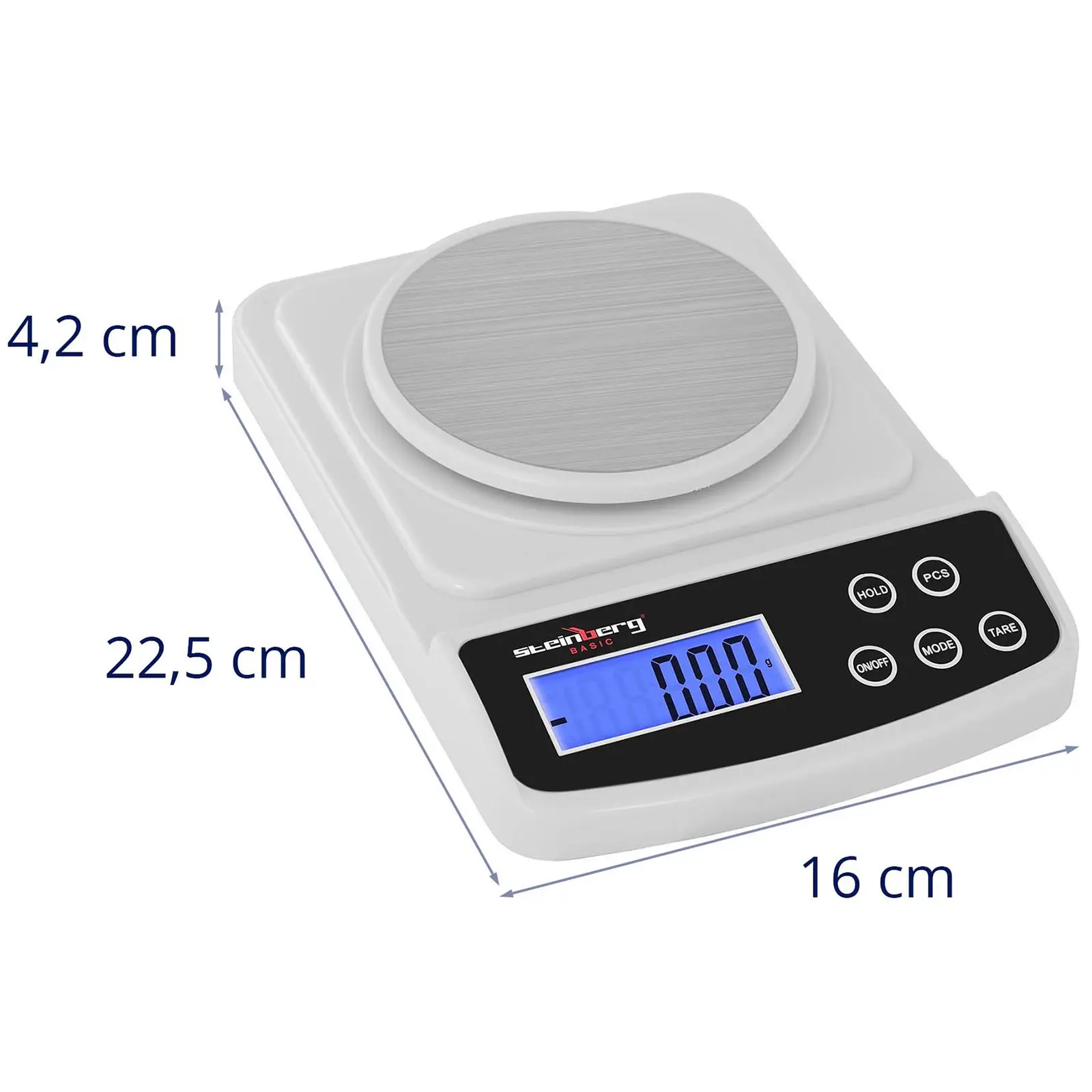 Digitální přesná váha – 500 g / 0,01 - Basic  (Ukládání: Ne)
