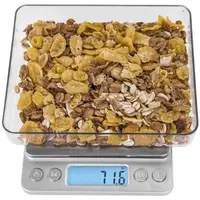 Skaitmeninės stalo svarstyklės - 3 kg / 0,1 g