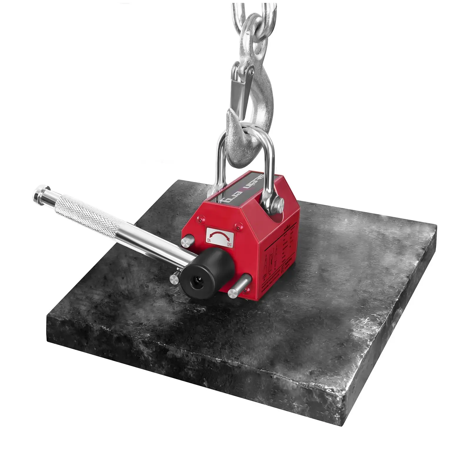 Břemenový magnet - 100 kg (Nosnost na nerovném povrchu: 30 kg)