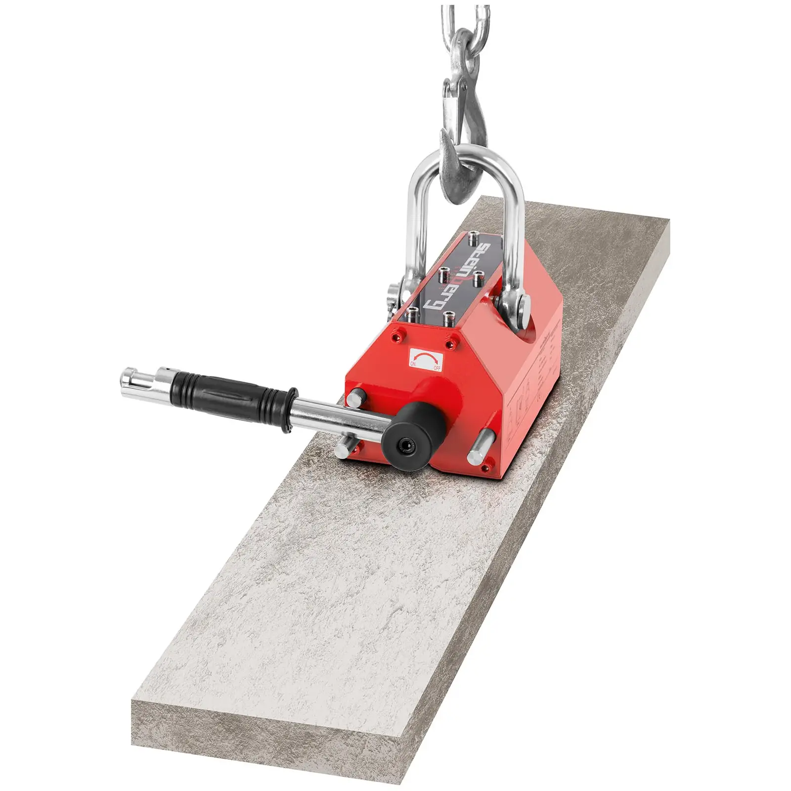 Aimant de levage - 600 kg (Extinction automatique: Levier manuel)