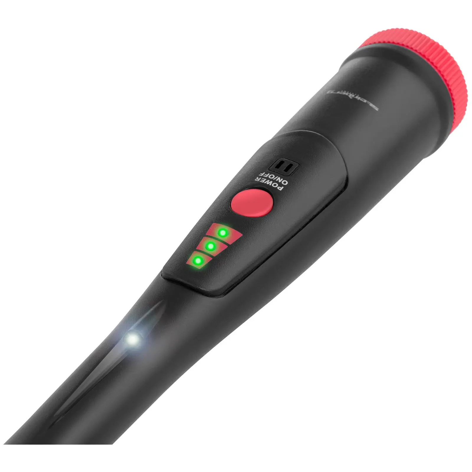 Dohledávácí detektor kovů - 10 cm - 360° - kapesní svítilna (Typ napájení: Baterie)