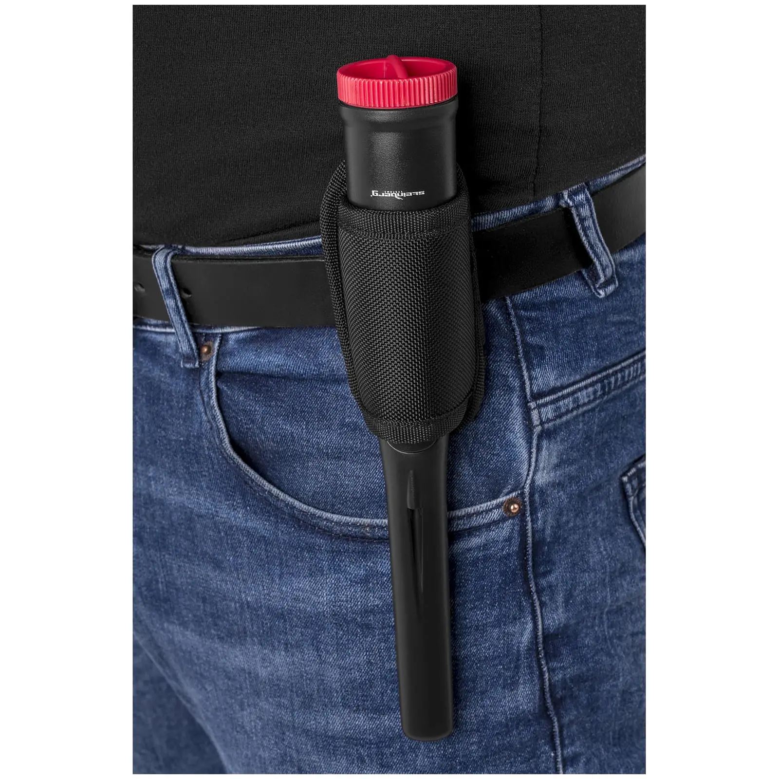 Dohledávácí detektor kovů - 10 cm - 360° - kapesní svítilna (Typ baterie: 9V)