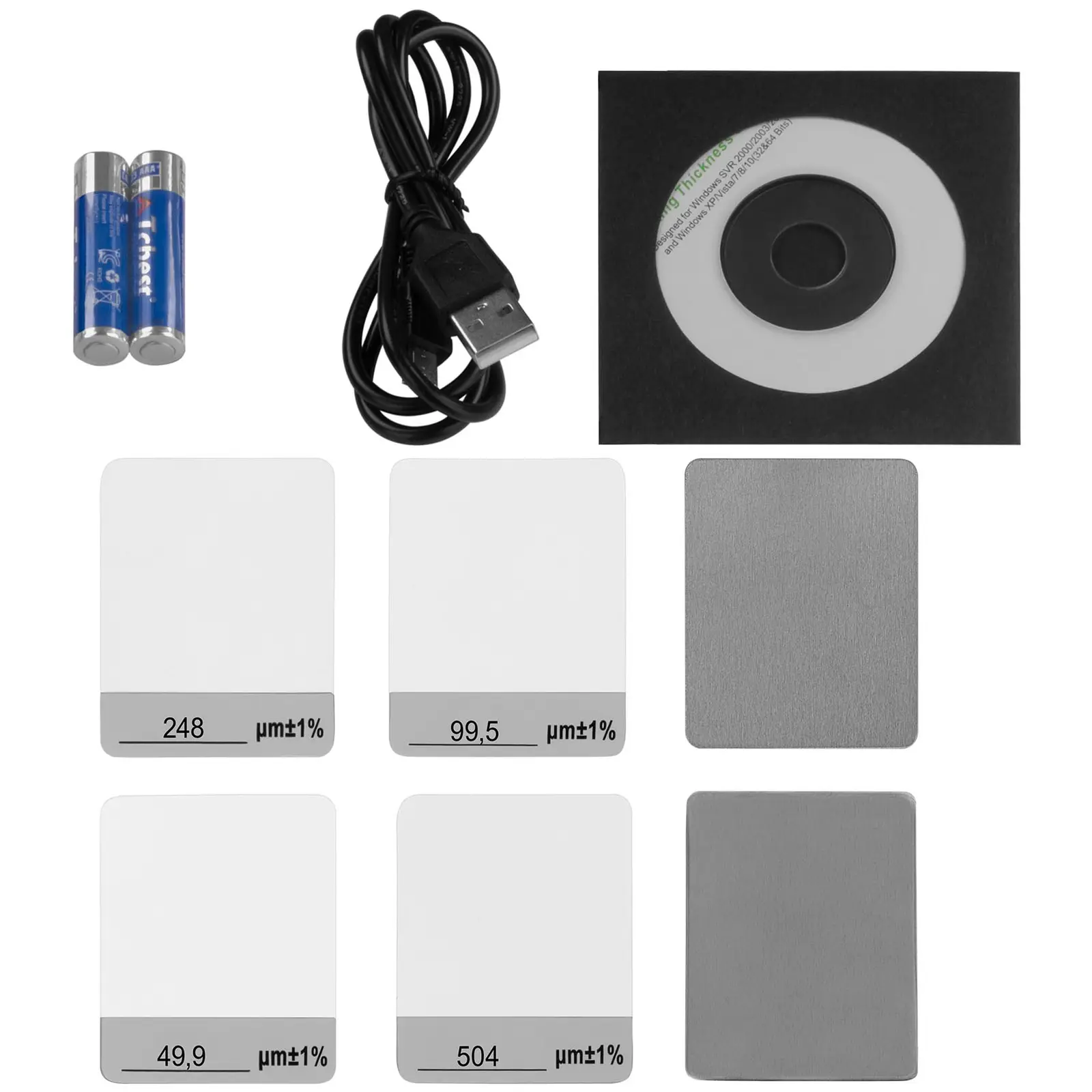 Coating Thickness Gauge - Measuring Range: 0 - 500μm - ±1% + 1μm