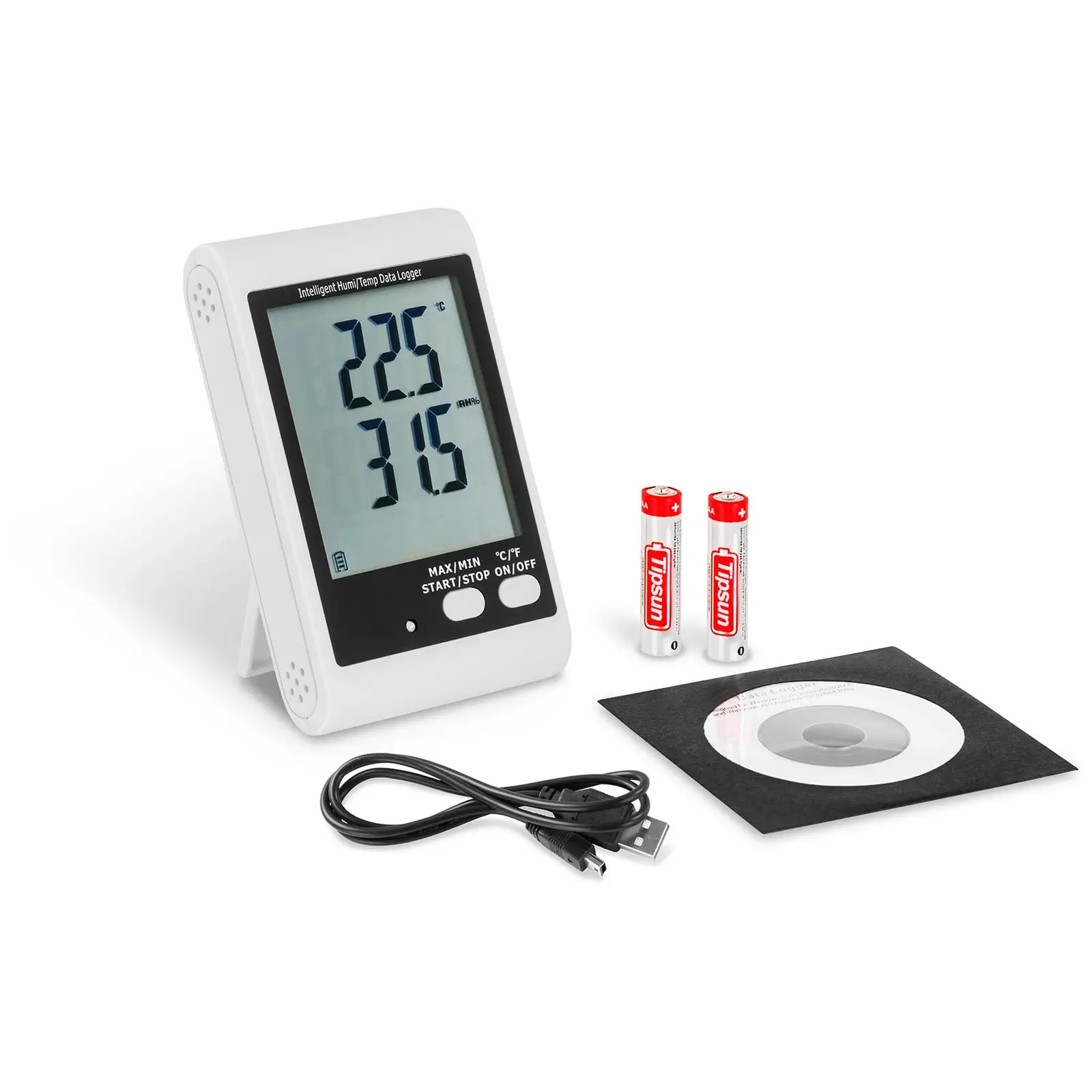 Datalogger - LCD-display - temperatur + luftfuktighet