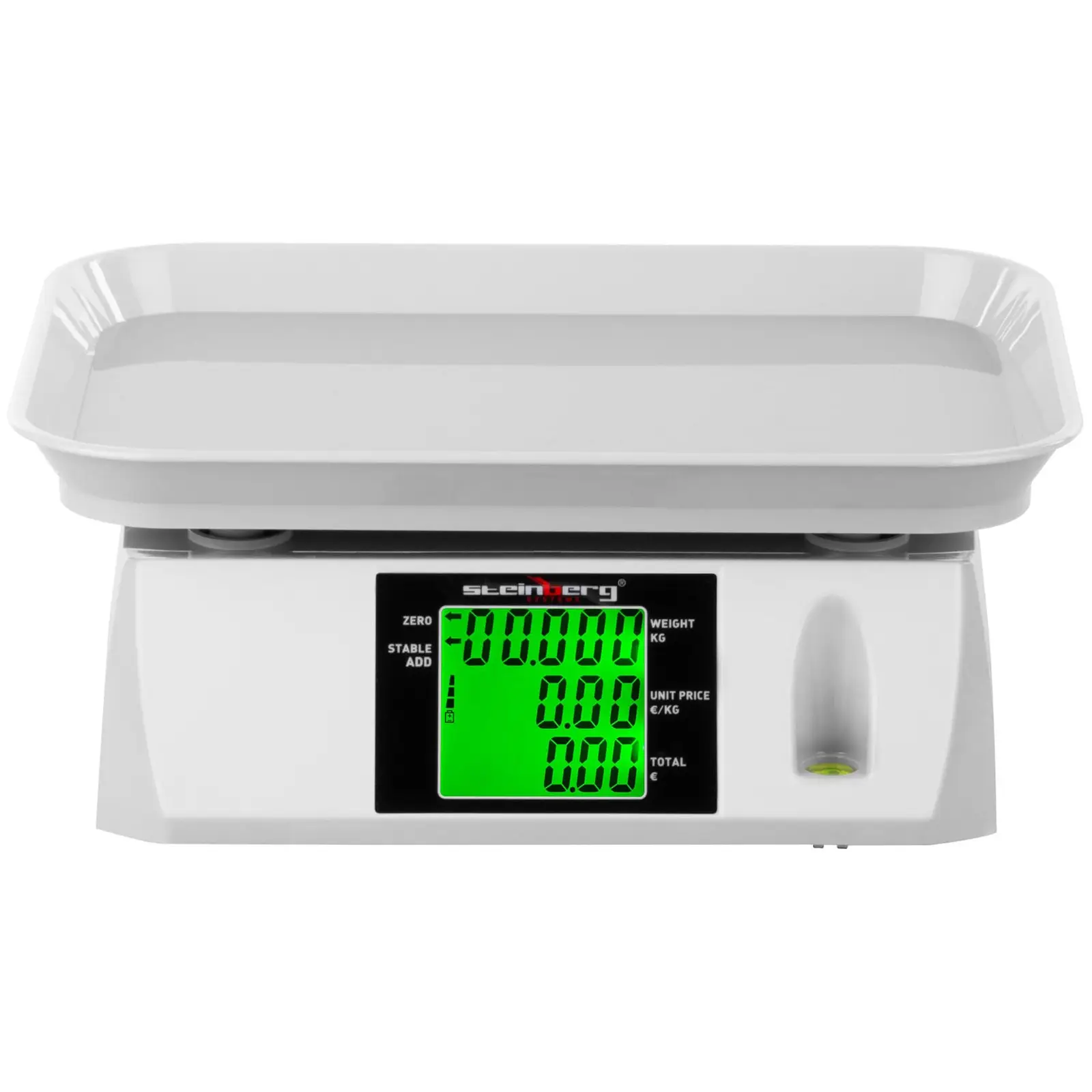 Kontrollwaage - 30 kg / 1 g - 28,8 x 21,8 cm - 2 LCD (Tarieren: Ja)
