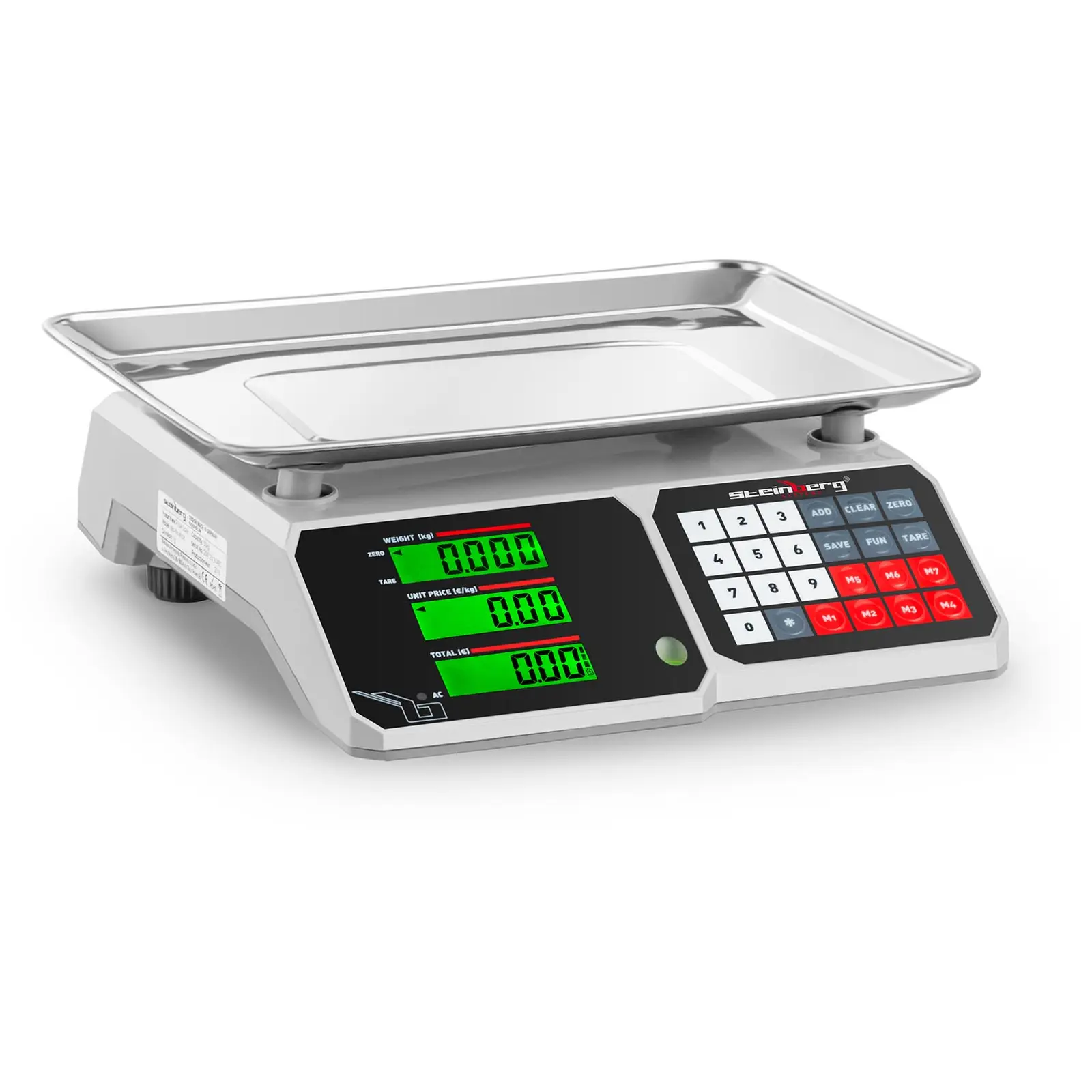 Checkweigher - 30 kg / 1 g - 34.1 x 24.1 cm - LCD