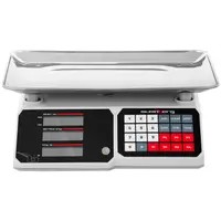 Price-Calculating Scale - 30 kg / 1 g - 34.1 x 24.1 cm - LCD