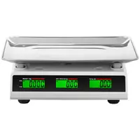 Price-Calculating Scale - 30 kg / 1 g - 34.1 x 24.1 cm - LCD