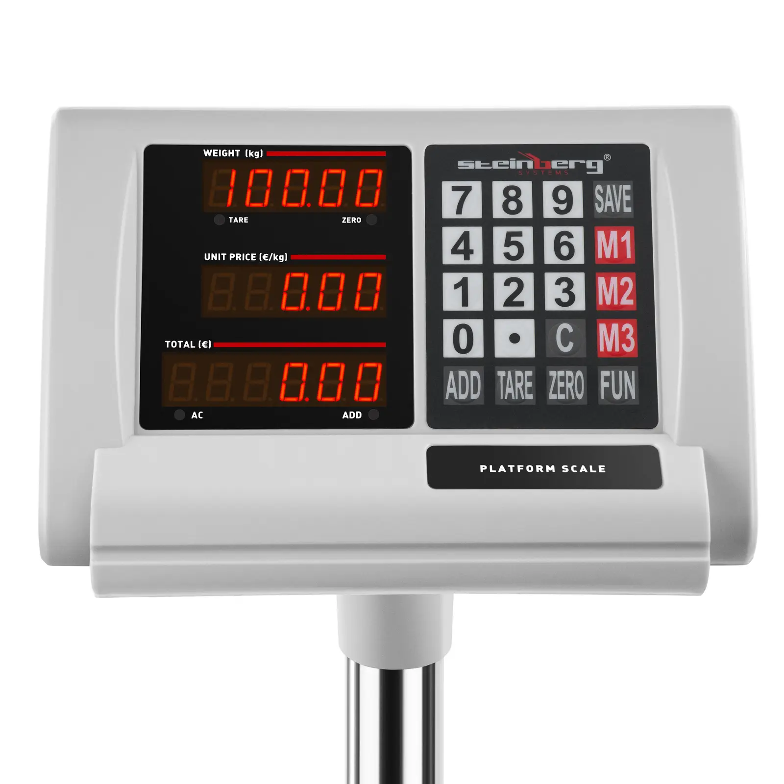 B-Ware Plattformwaage - 100 kg / 0,01 kg - 40 x 30 cm - LED