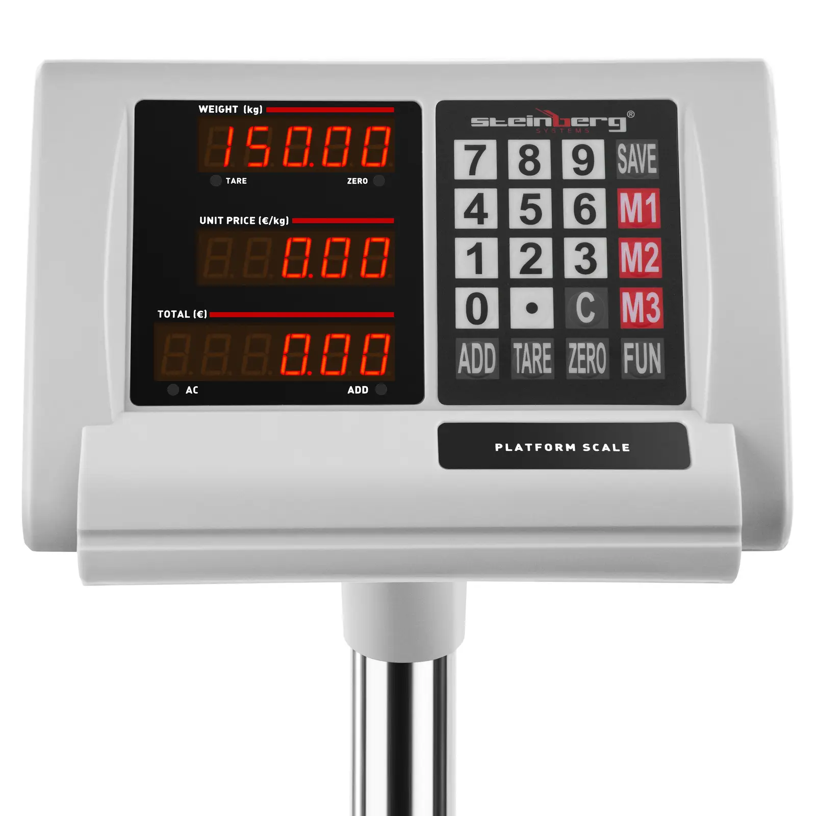 Balance plateforme - 150 kg / 0,01 kg - 50 x 40 cm - LED (Précision: 0.01 kg)