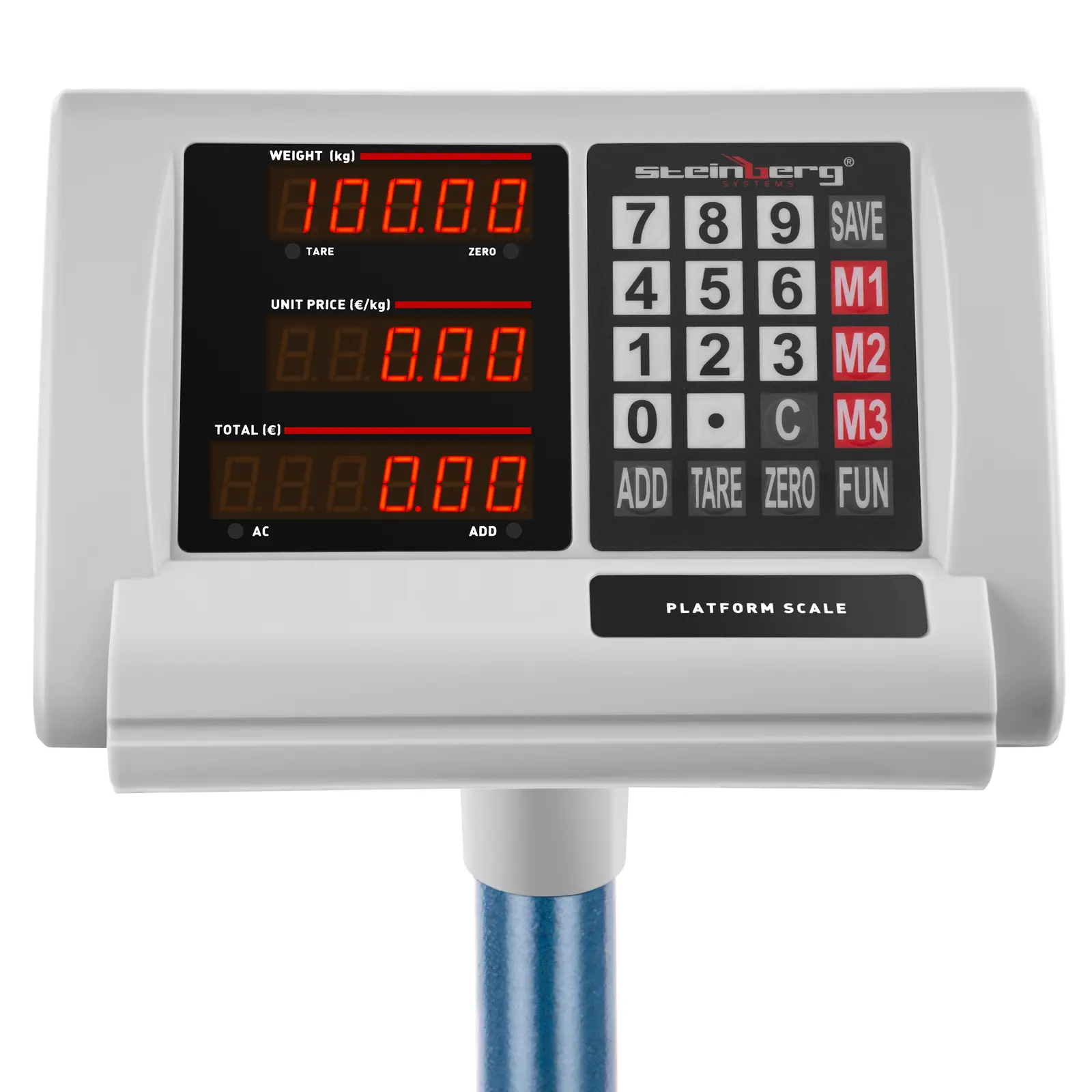 Plošinová váha - 100 kg / 0,01 kg - 40 x 30 cm - skládací - LED (Přesnost: 0.01 kg)
