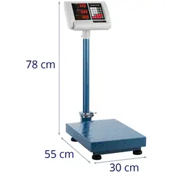 Platform Scale - 100 kg / 10 g - 40 x 30 cm - foldable