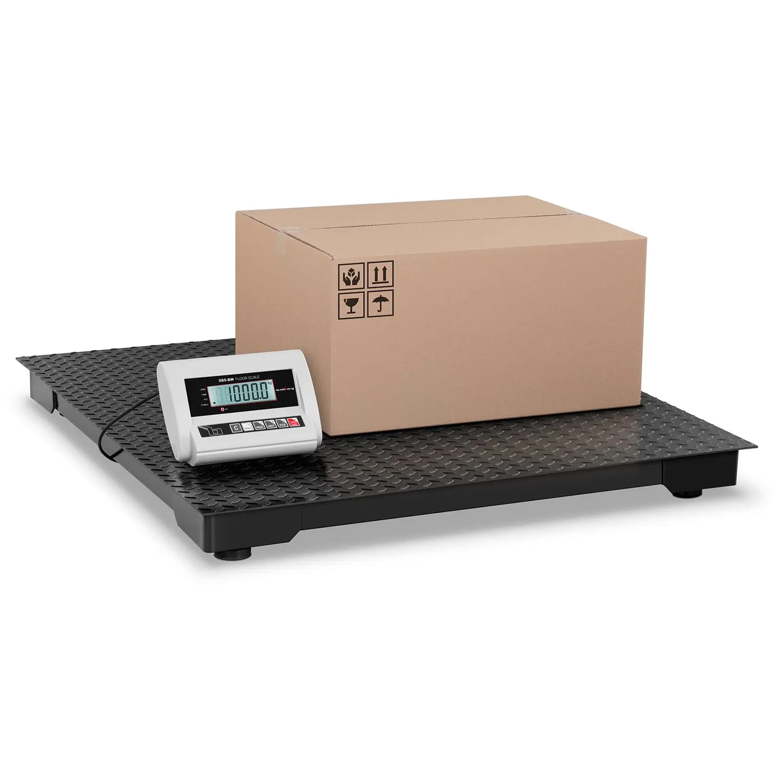 Podlahová váha ECO - 1000 kg / 0,5 kg - 100 x 100 cm - LCD