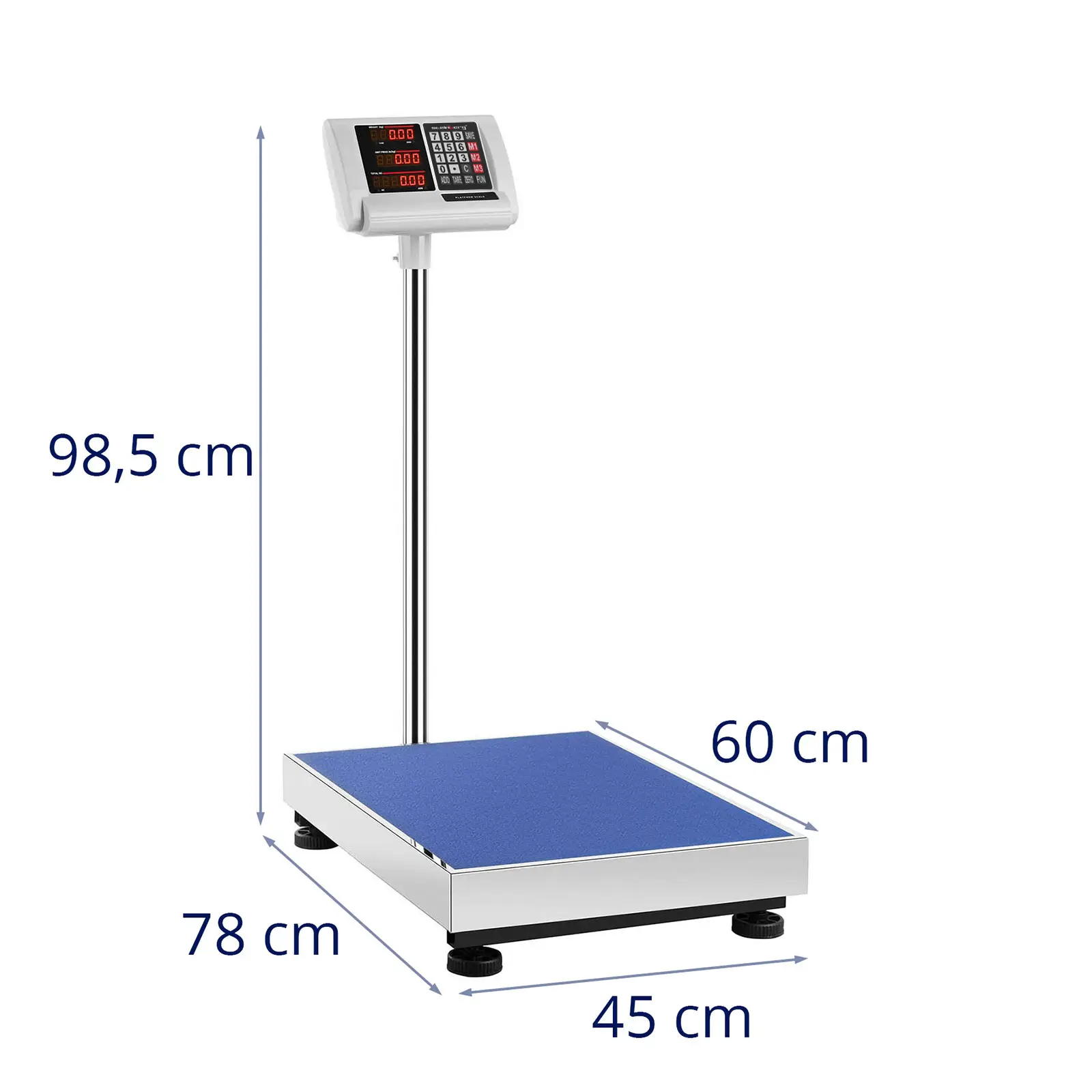 Báscula de plataforma - 300 kg / 50 g - 60 x 45 cm