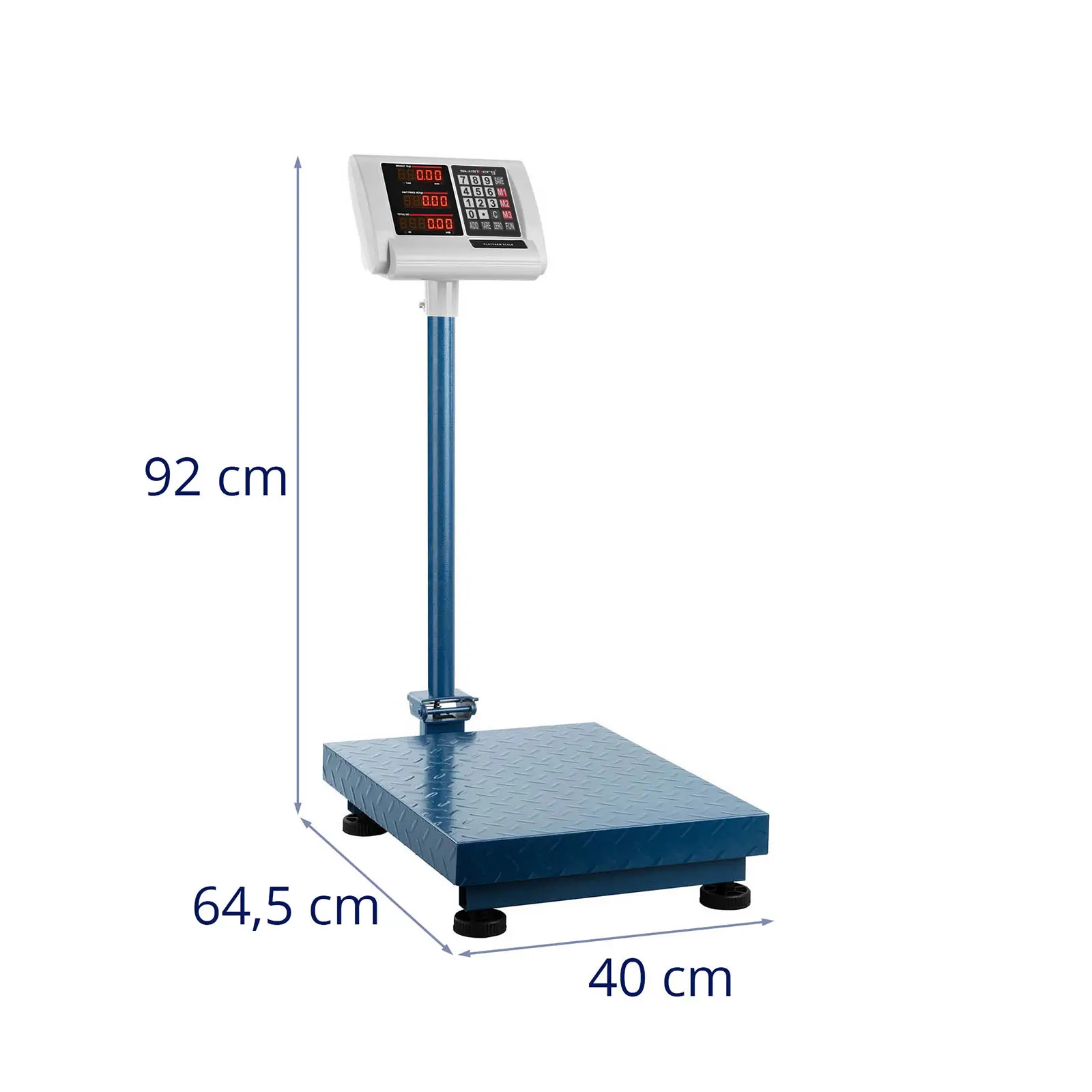 Platform mérleg - 150 kg / 10 g - 40 x 50 cm - összecsukható kijelző