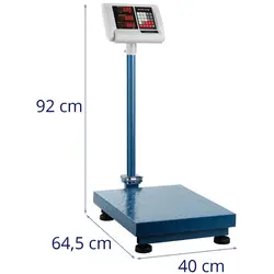 Balance plateforme - 150 kg / 10 g - 40 x 50 cm - Pliable