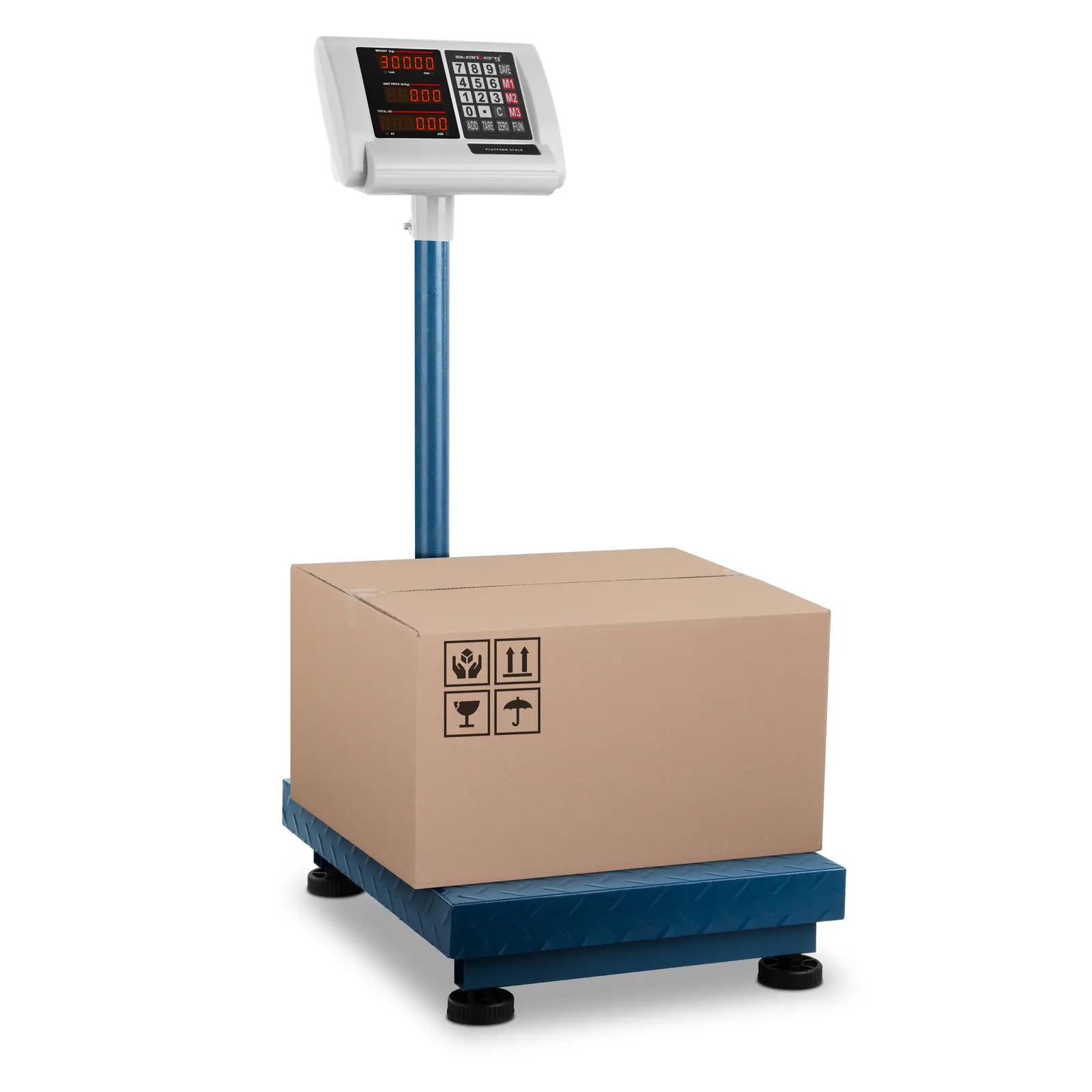 Occasion Balance plateforme - 300 kg / 0,05 kg - 40 x 50 cm - rabattable - LED | Steinberg Systems