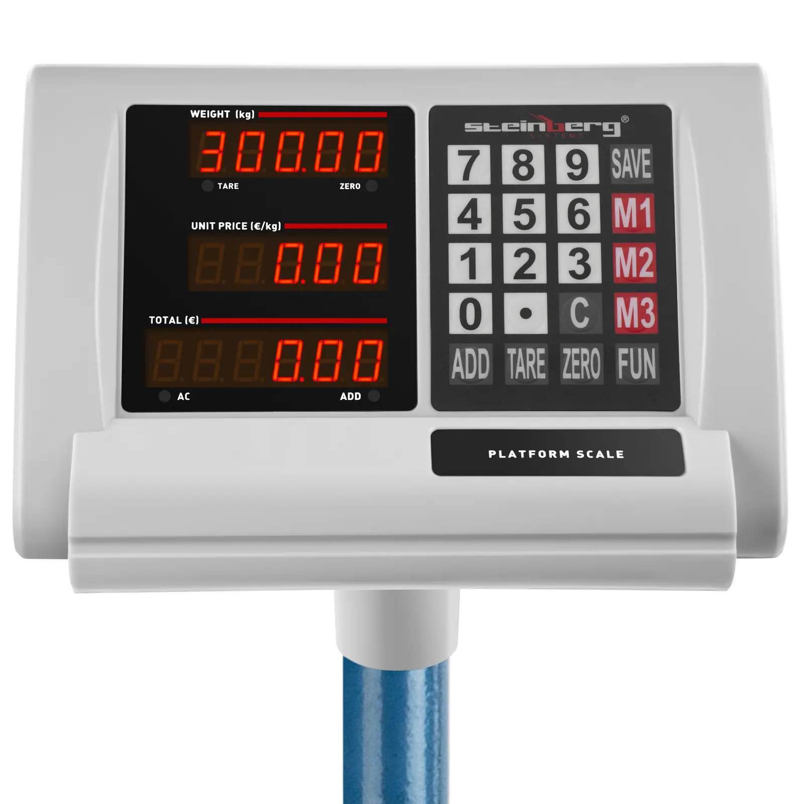 Plattformwaage - 300 kg / 50 g - 40 x 50 cm - klappbar