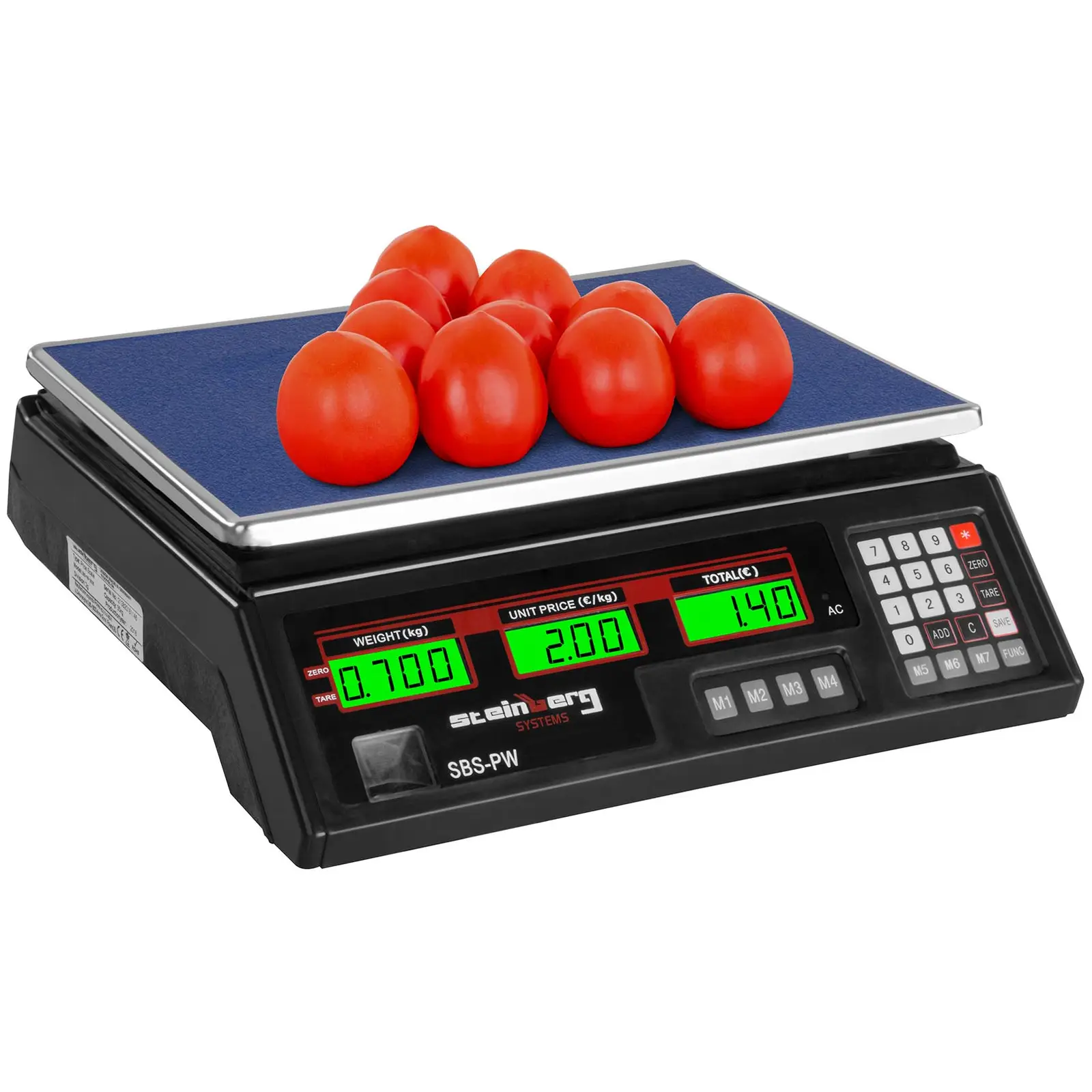 Κλίμακα τιμών - 35 kg / 2 g - Μαύρο - LCD