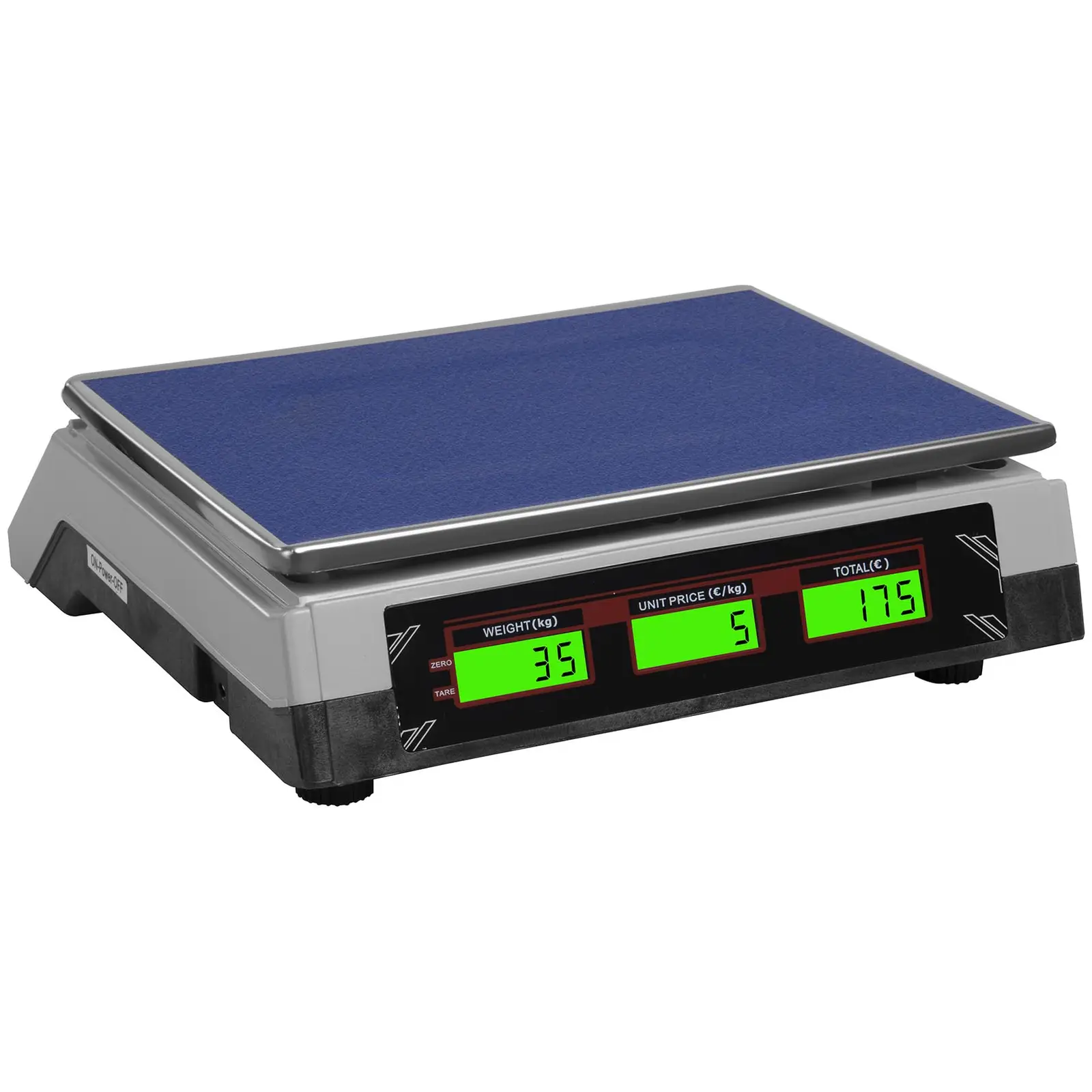 Balance poids-prix - 35 kg / 2 g - blanche - LCD 