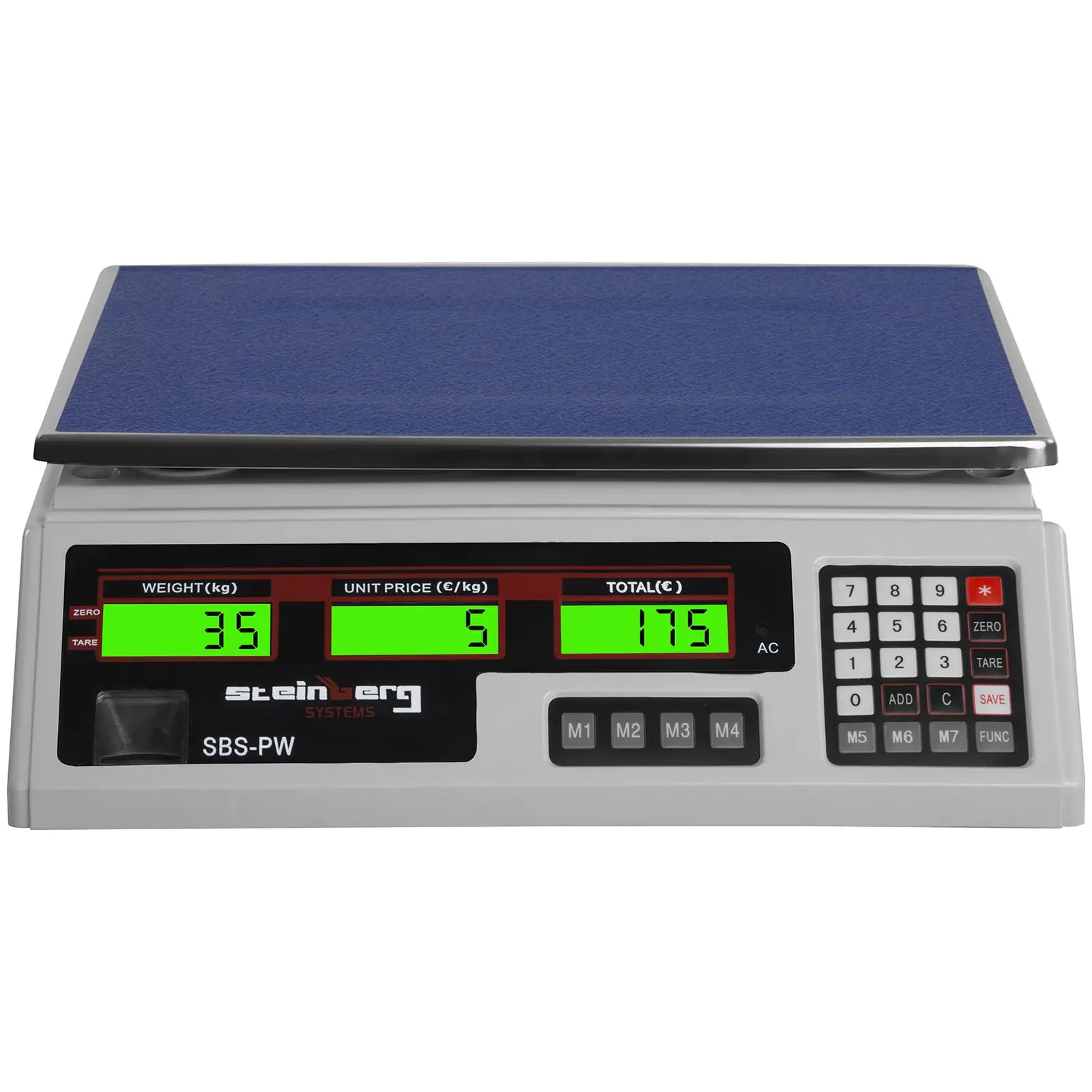 Kontrolní váha - 35 kg / 2 g - 33 x 24 cm - 6 LCD (Přesnost: 0.002 kg)