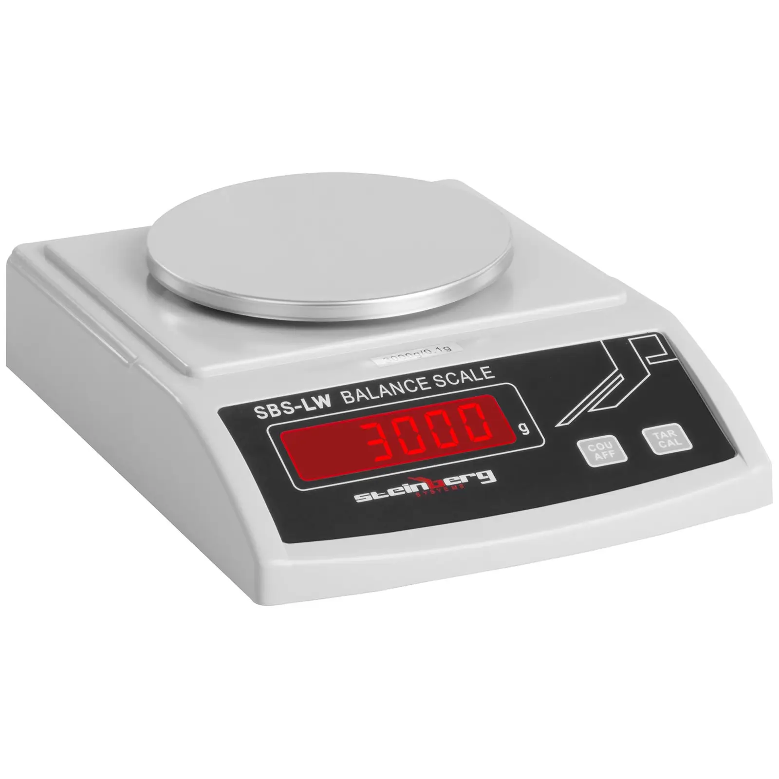 Přesná váha - 3 000 g / 0,1 g - bílá (Čitelnost: 0.1 g)