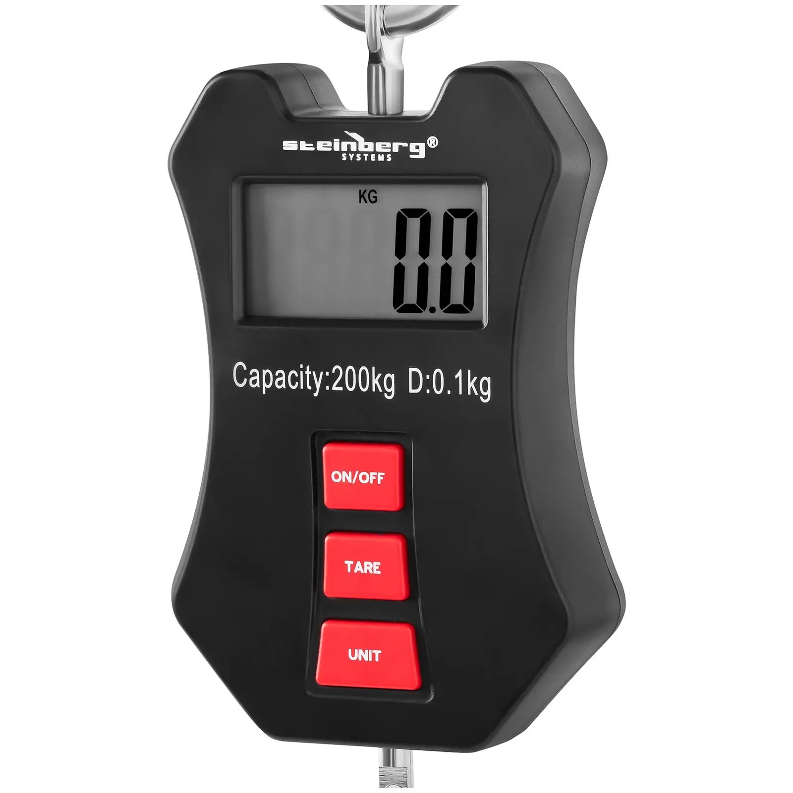 Balance suspendue - 200 kg/0,1 kg - avec écran LCD (Tarage: Oui)