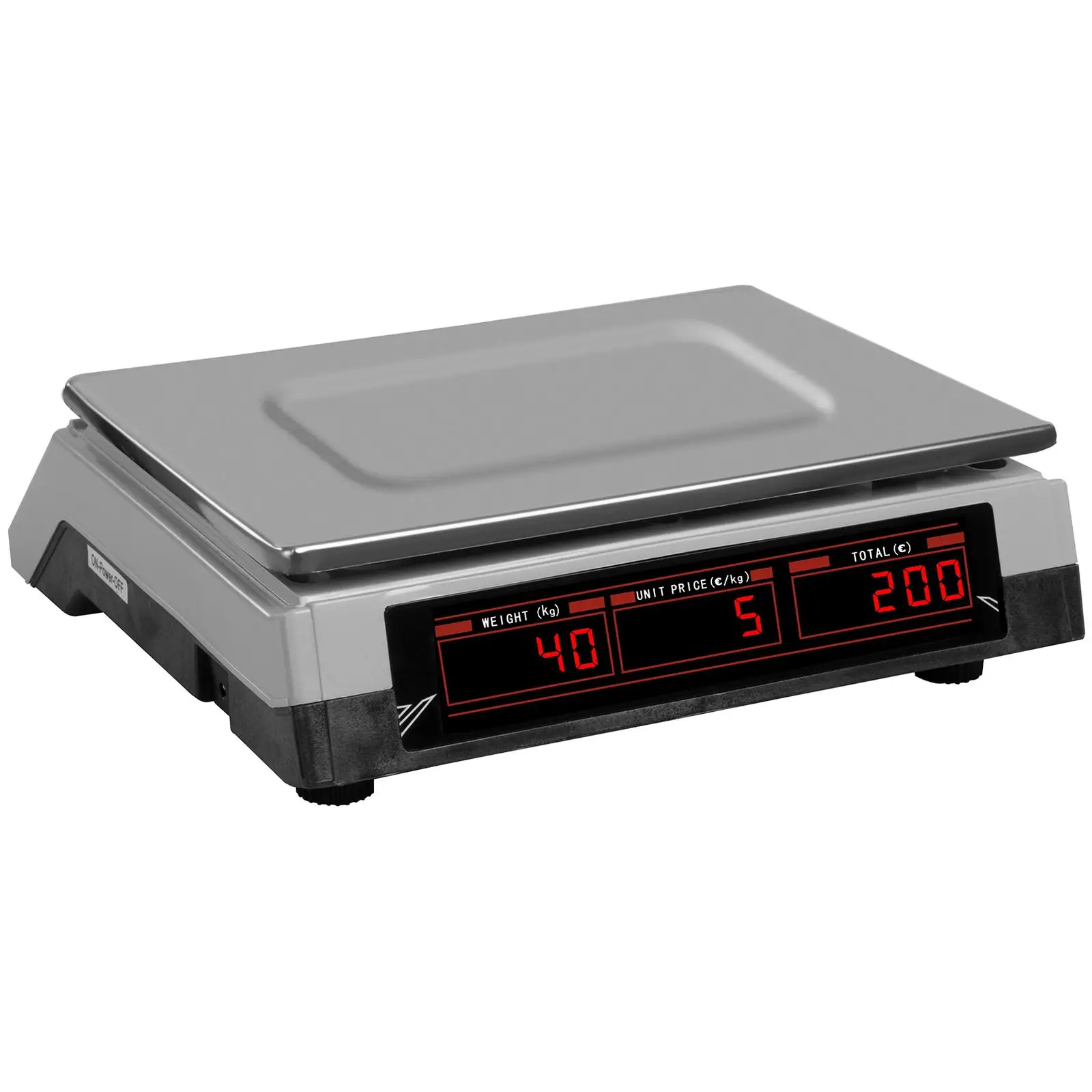 Kontrolní váha - 40 kg / 2 g - 33,7 x 23,1 cm - 6 LED (Ukládání: Ano)
