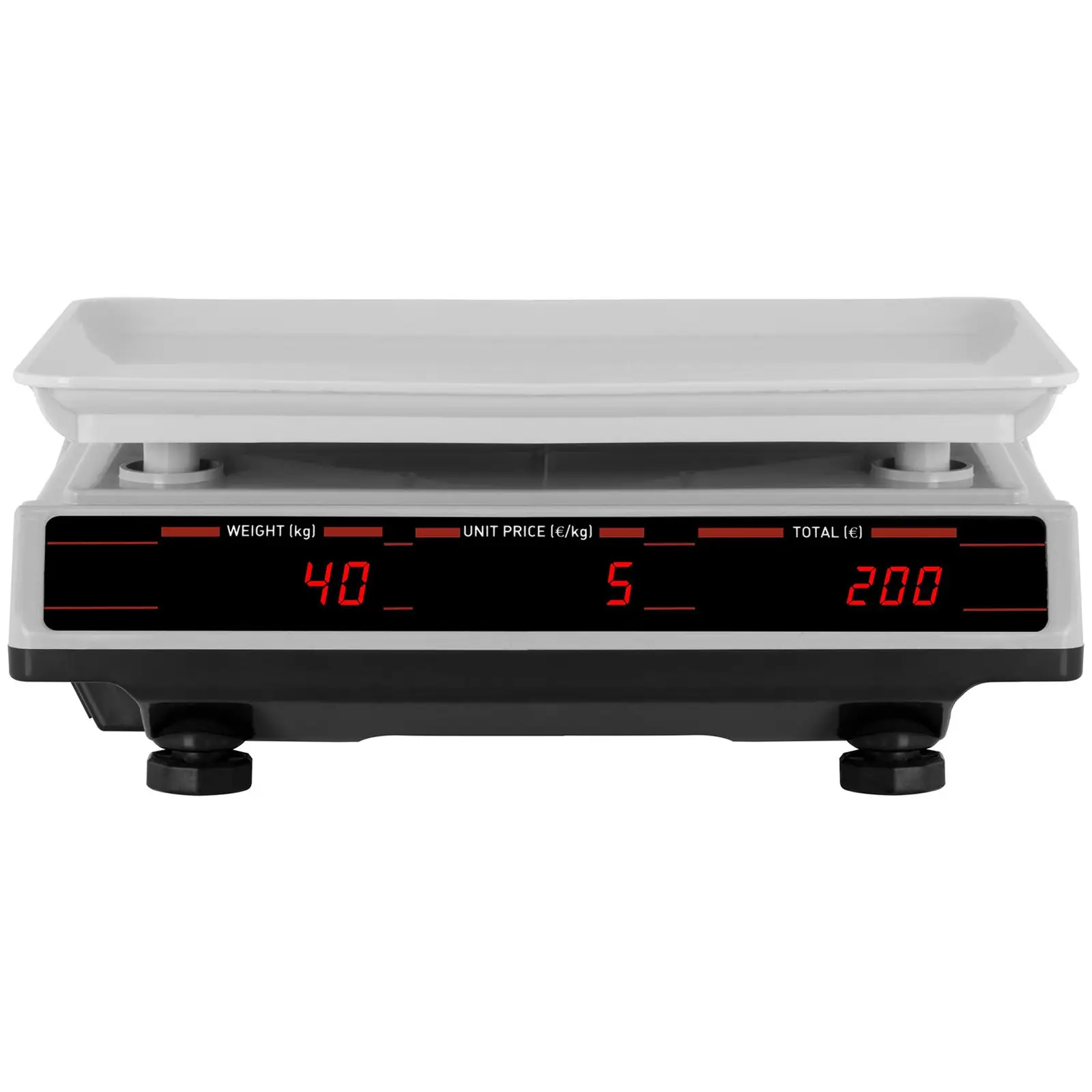 Kontrolní váha - 40 kg / 2 g - 33,7 x 23,1 cm - 6 LED (Ukládání: Ano)
