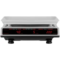 Balança de controlo - LED - 40 kg / 2 g - Branca