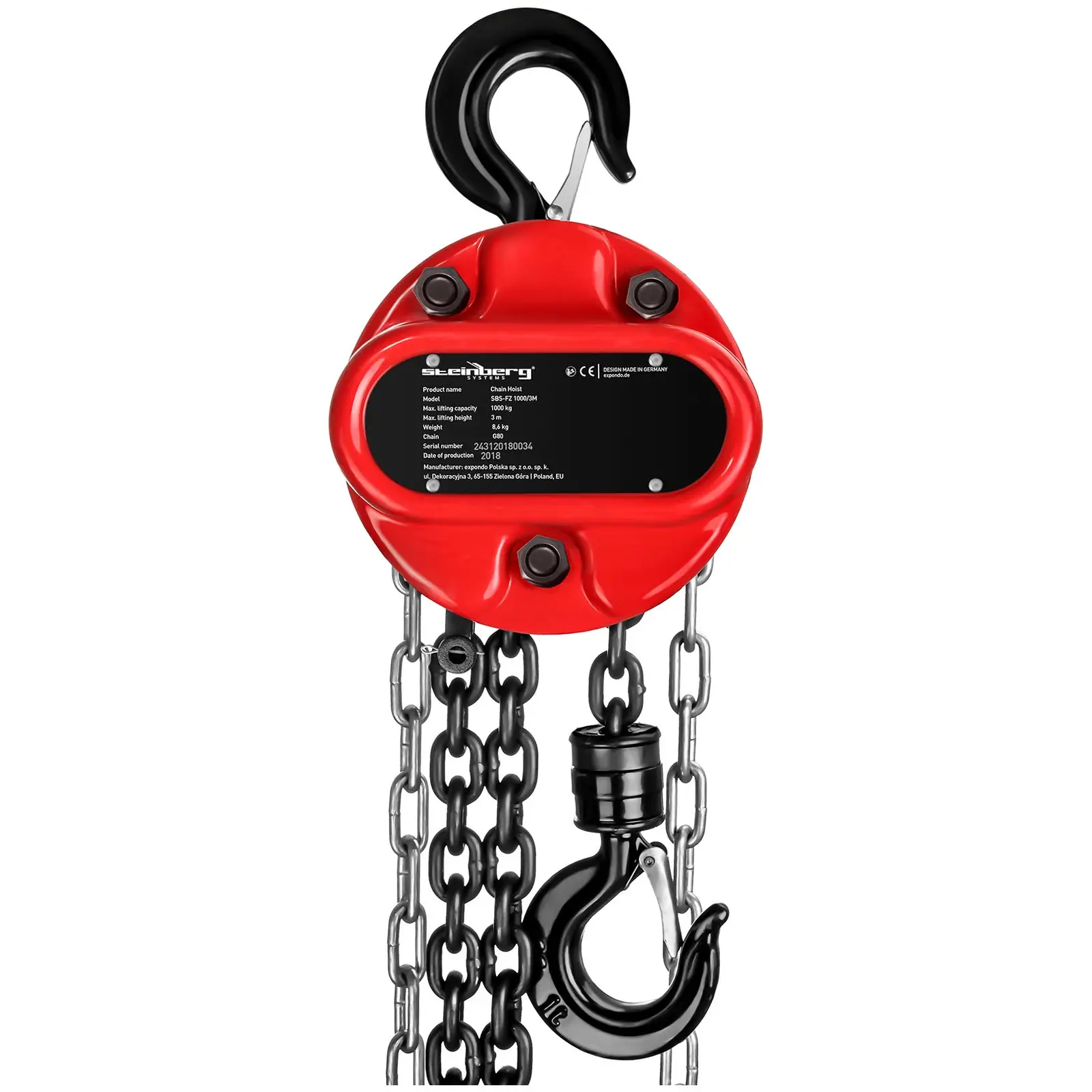 Steinberg Systems - Kedjeblock - 1000 kg - 3 m