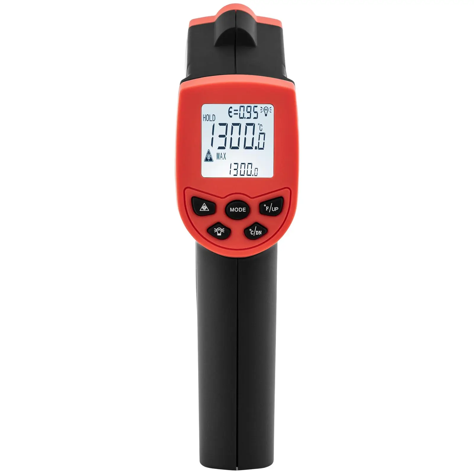 Thermomètre infrarouge - -50 à 1300 °C (Extinction automatique: Oui)