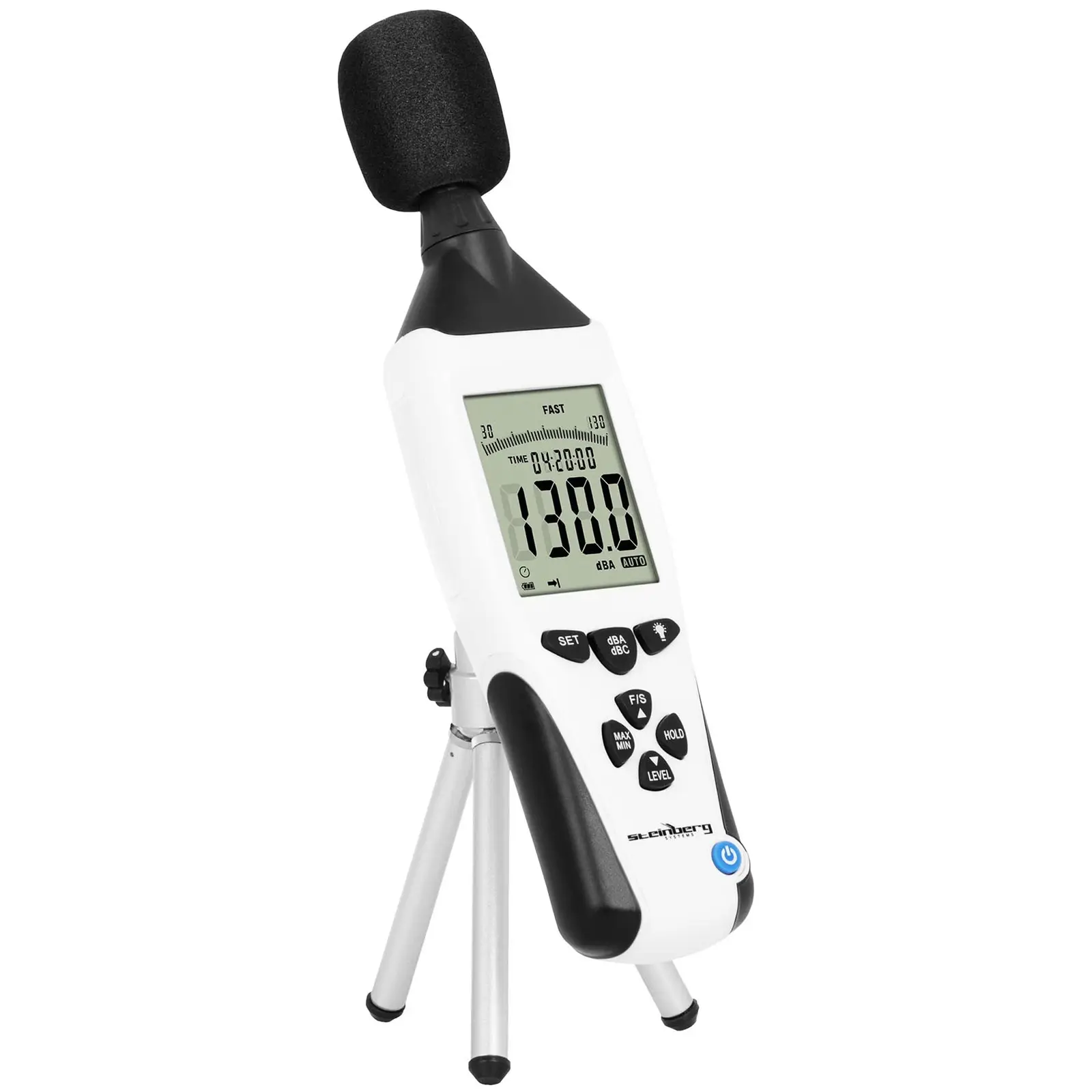 Hlukoměr - 30 až 130 dB (Automatické vypnutí: Ano)