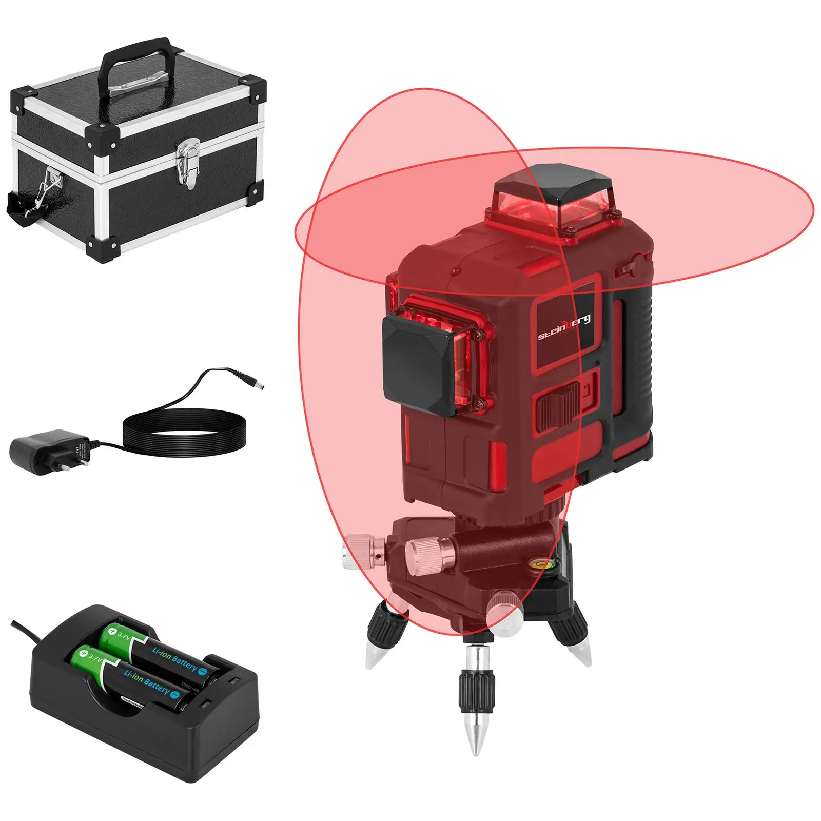 Rotary Laser Level with Tripod and Carrying Case - 25 m