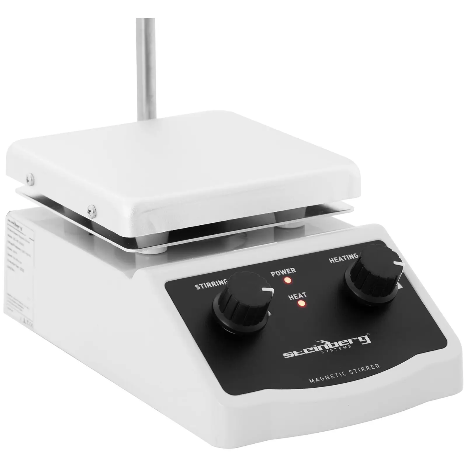 Magnetická míchačka s ohřevem - 380 °C - 2 l - 2 000 ot/min (Počet ploch: 1)