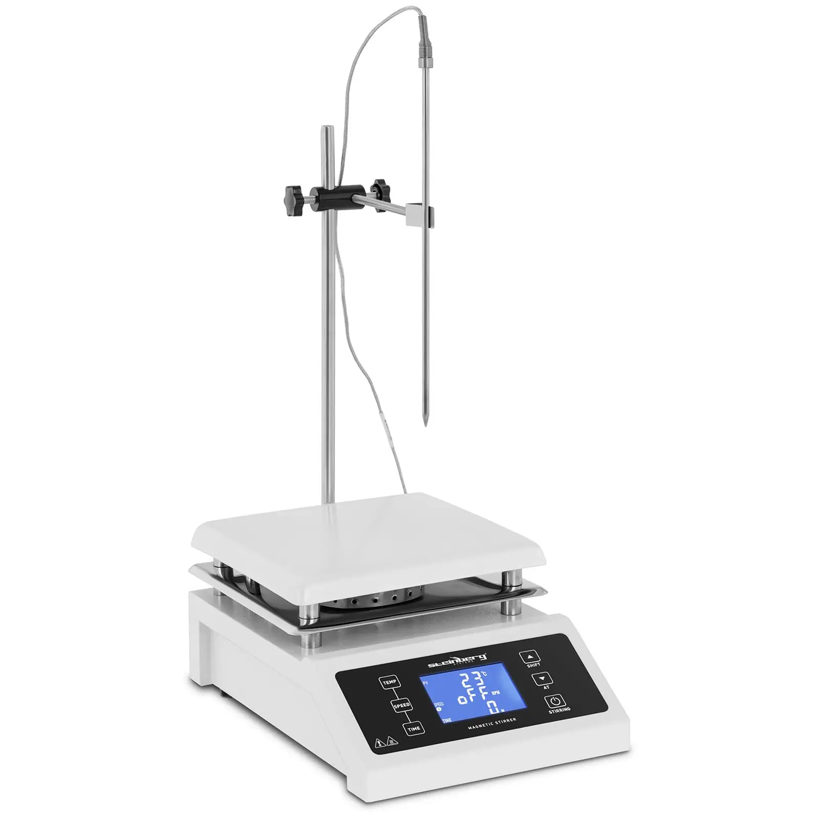 Magnetomrører med varmeplade - 5 l - 2.000 omdr./min.