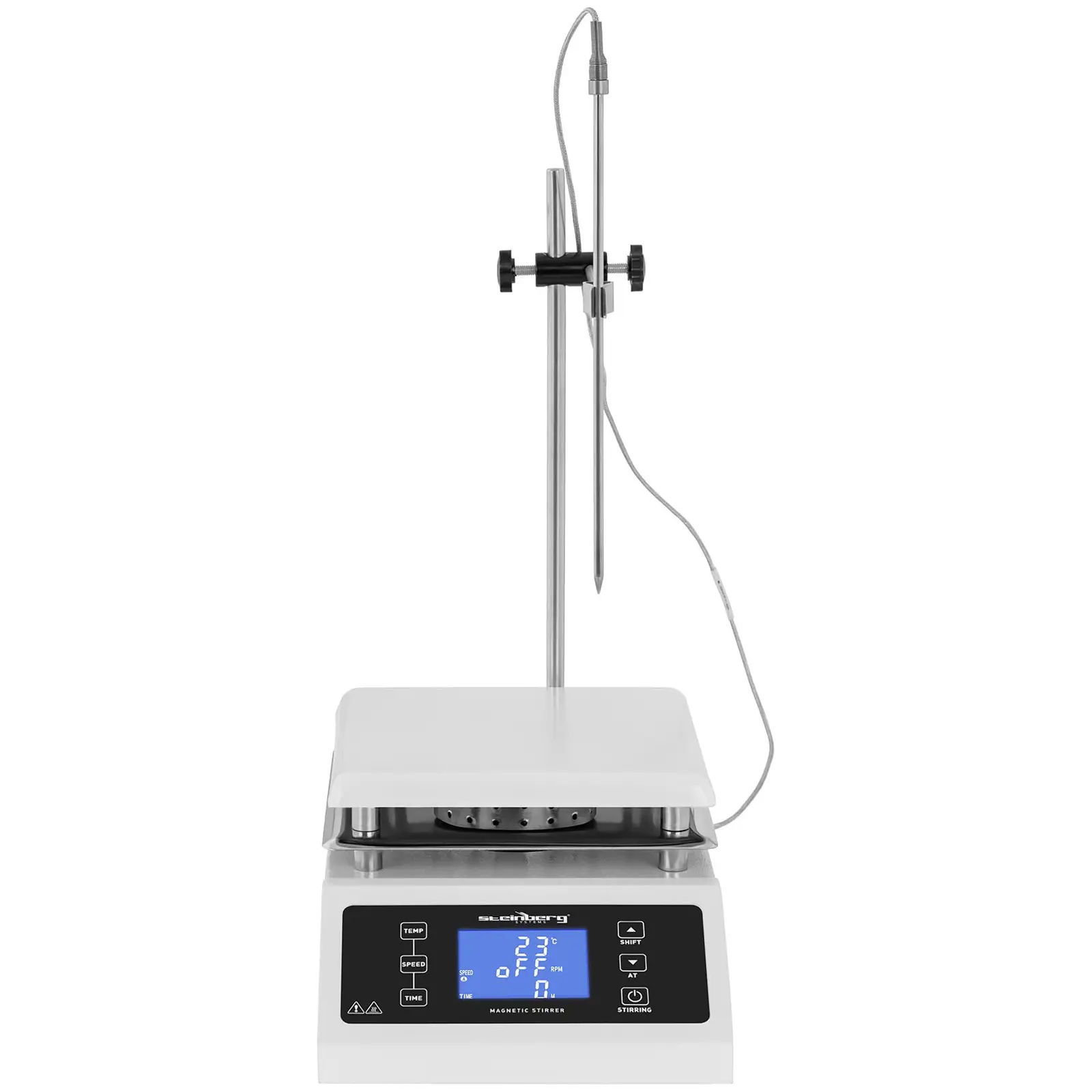 Magnetomrörare med värme - 350°C - 5 l - timer