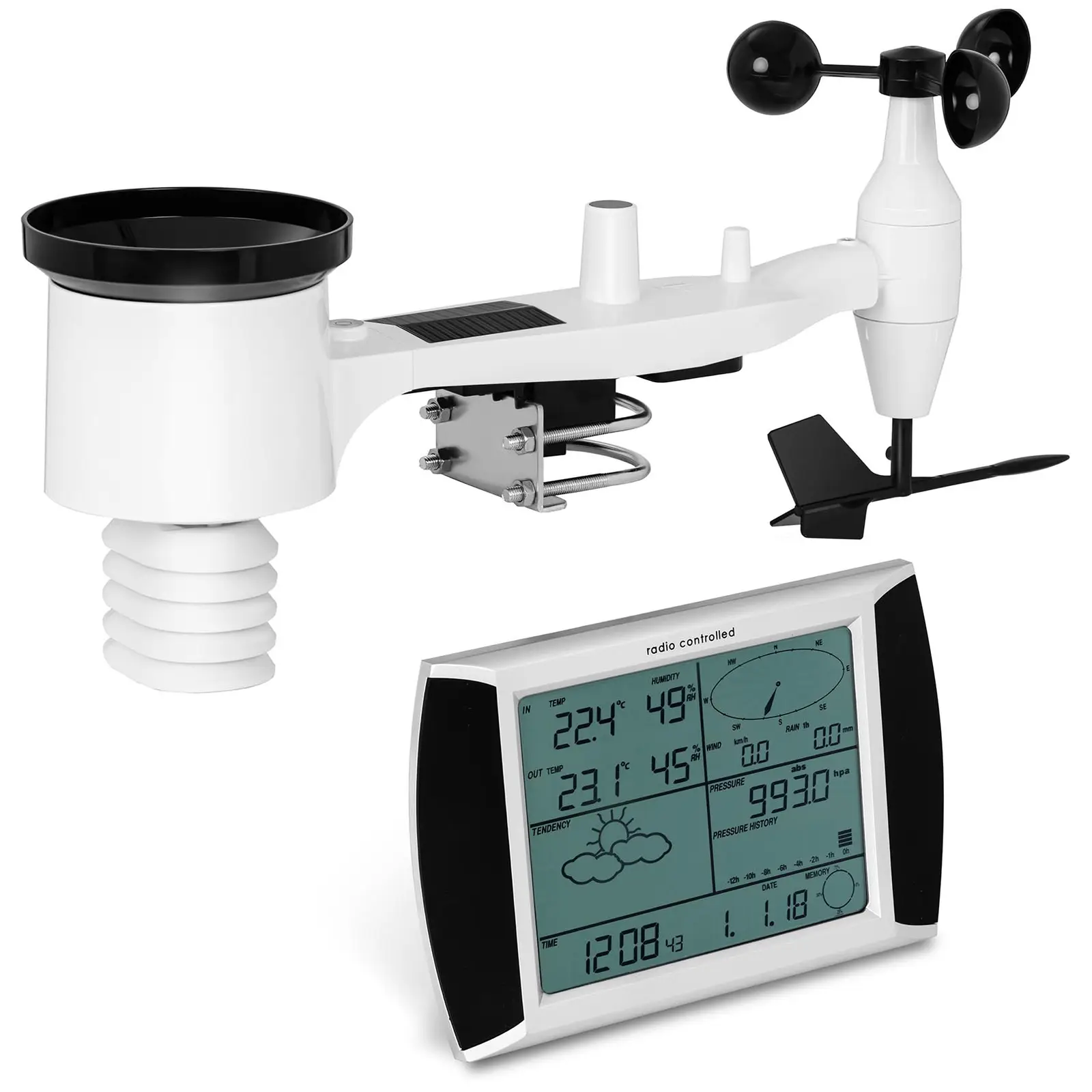 Wireless Weather Station - touch display - USB