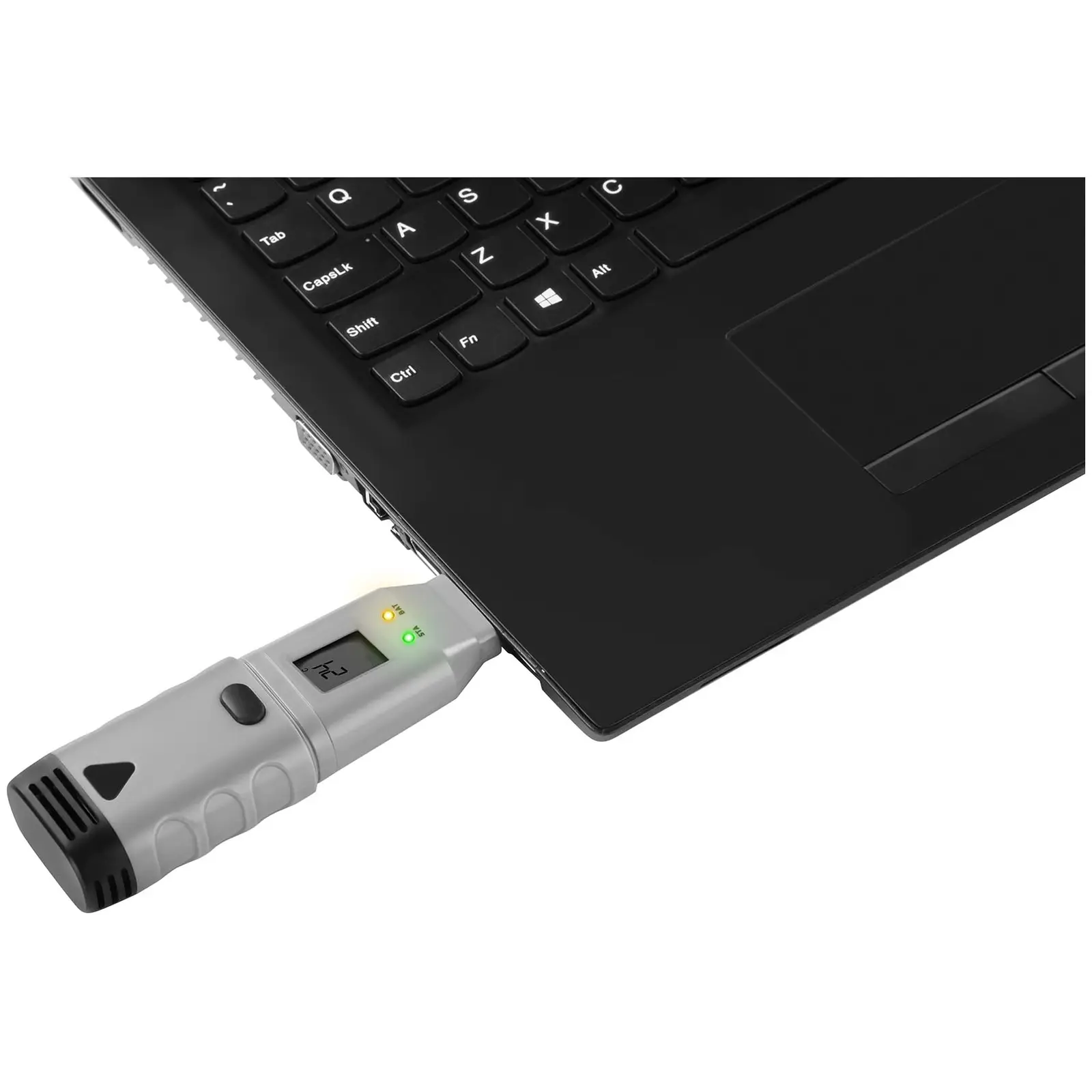 Záznamník teploty a vlhkosti - LCD - teplota -35 až +80 ° C - relativní vlhkost 0 až 100 % (Provoz na baterie: Ano)