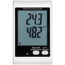 Datenlogger Temperatur + Luftfeuchtigkeit - LCD - (-40) bis +125 °C - 0 bis 100 % rH - ext. Sensor