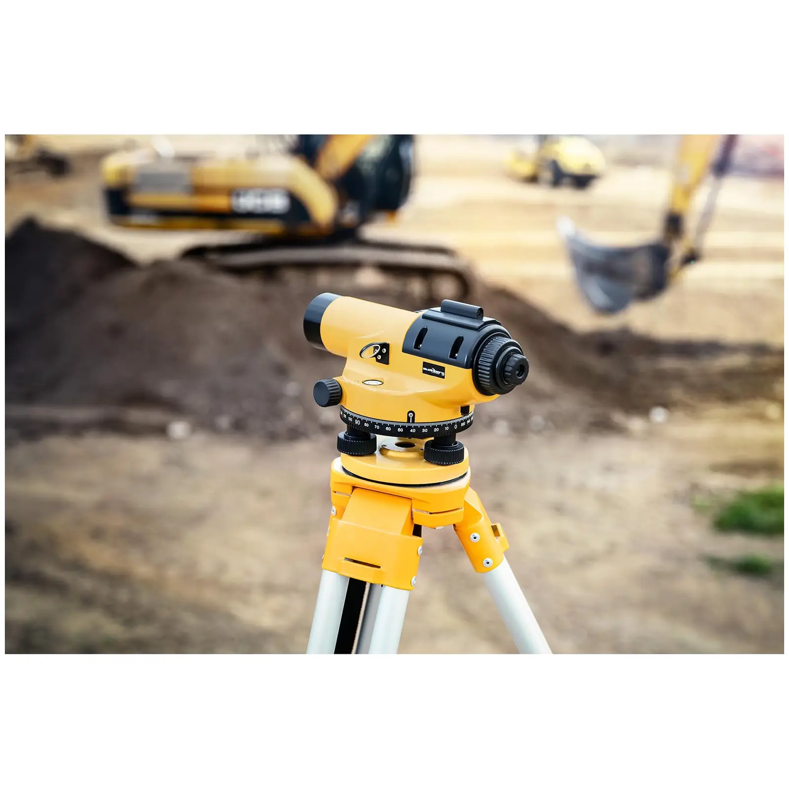 Nivelační přístroj - sada se stativem a latí - zvětšení 28x - objektiv 36 mm - odchylka 1,5 mm - magnetický kompenzátor (Nastavení kompenzátoru: 2 s)