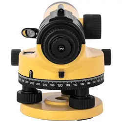 Nivel óptico - con trípode y mira - 28 aumentos - lente de 36 mm - desviación 1,5 mm - compensador magnético