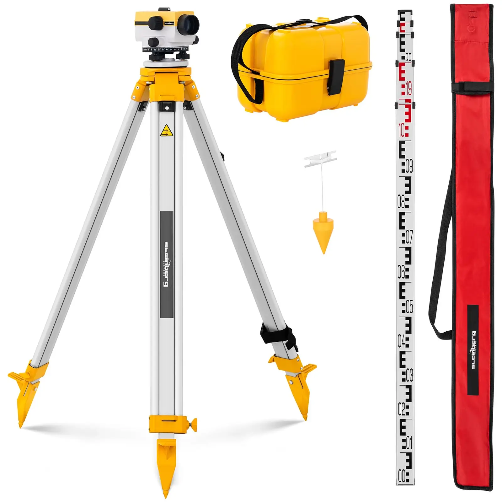 Nivellering instrument + statief - vergroting 32 x - diameter 40 mm