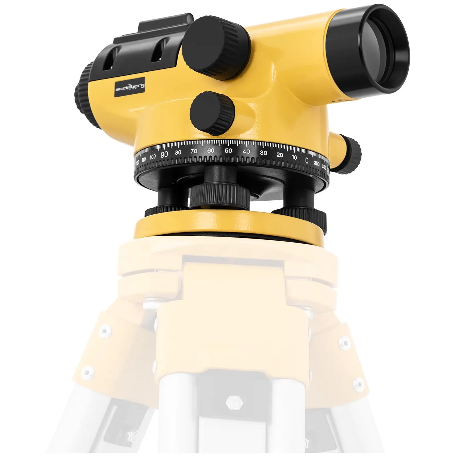 Niveau optique de chantier - Grossissement 32x - Objectif 38 mm - Écart 1 mm - Compensateur à amortissement magnétique - Aluminium (Matériau(x): Aluminium)
