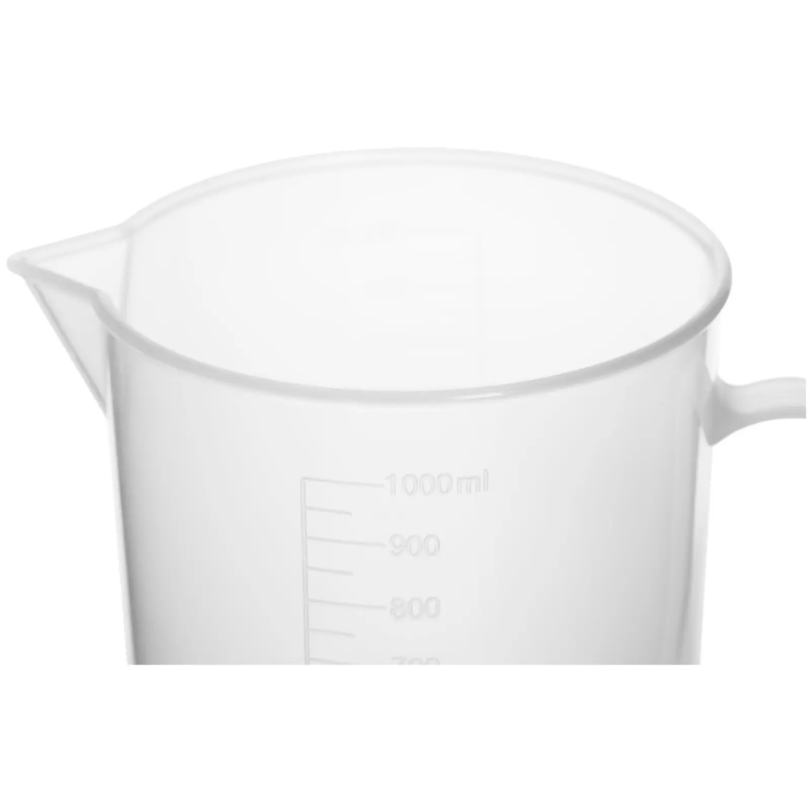 Odměrka - 10 ks - 1 000 ml - s nálevkou a ouškem (Vnitřní průměr: 107 mm)