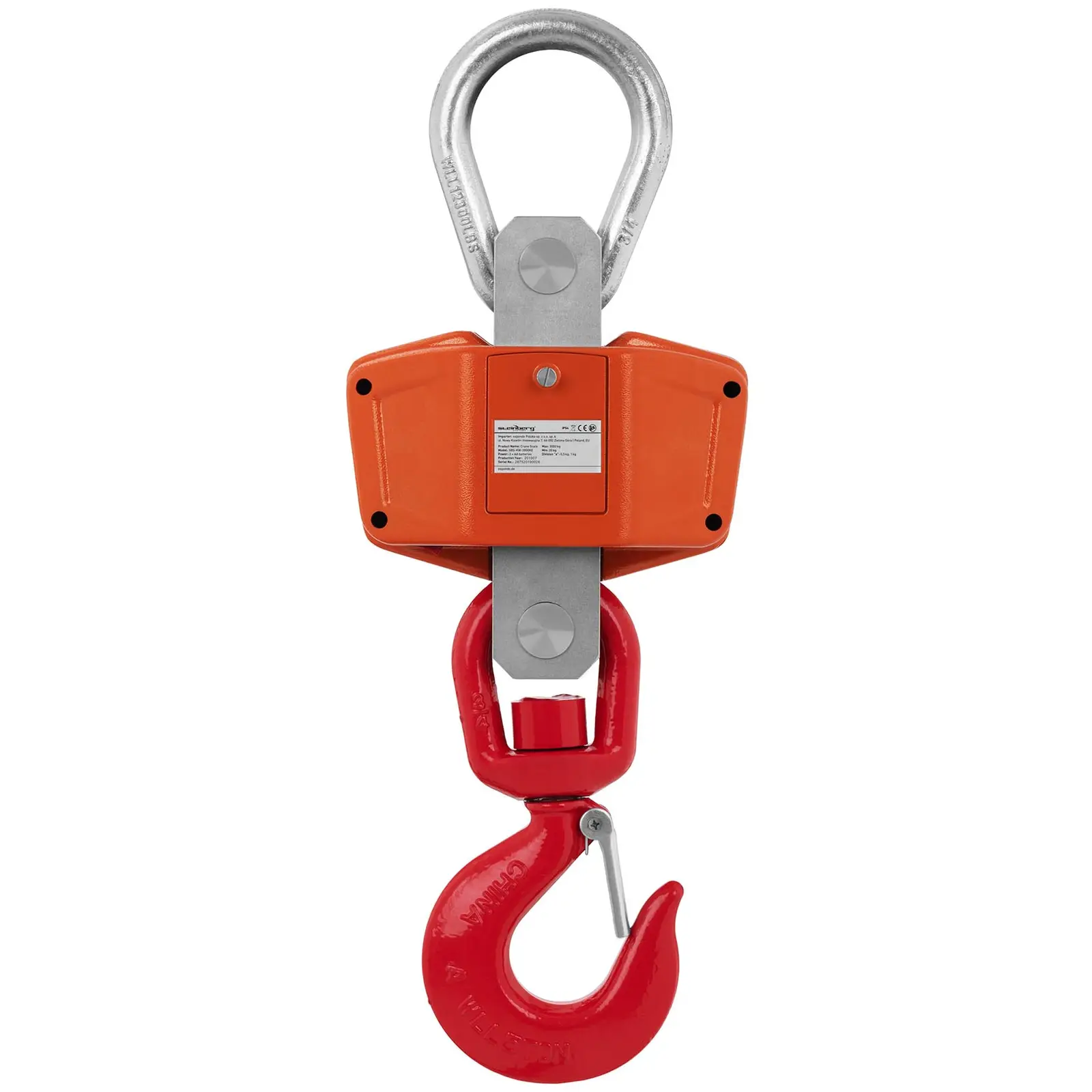 Kraanweegschaal - 3000kg / 0,5kg - LED - digitaal (Opslaan: Ja)