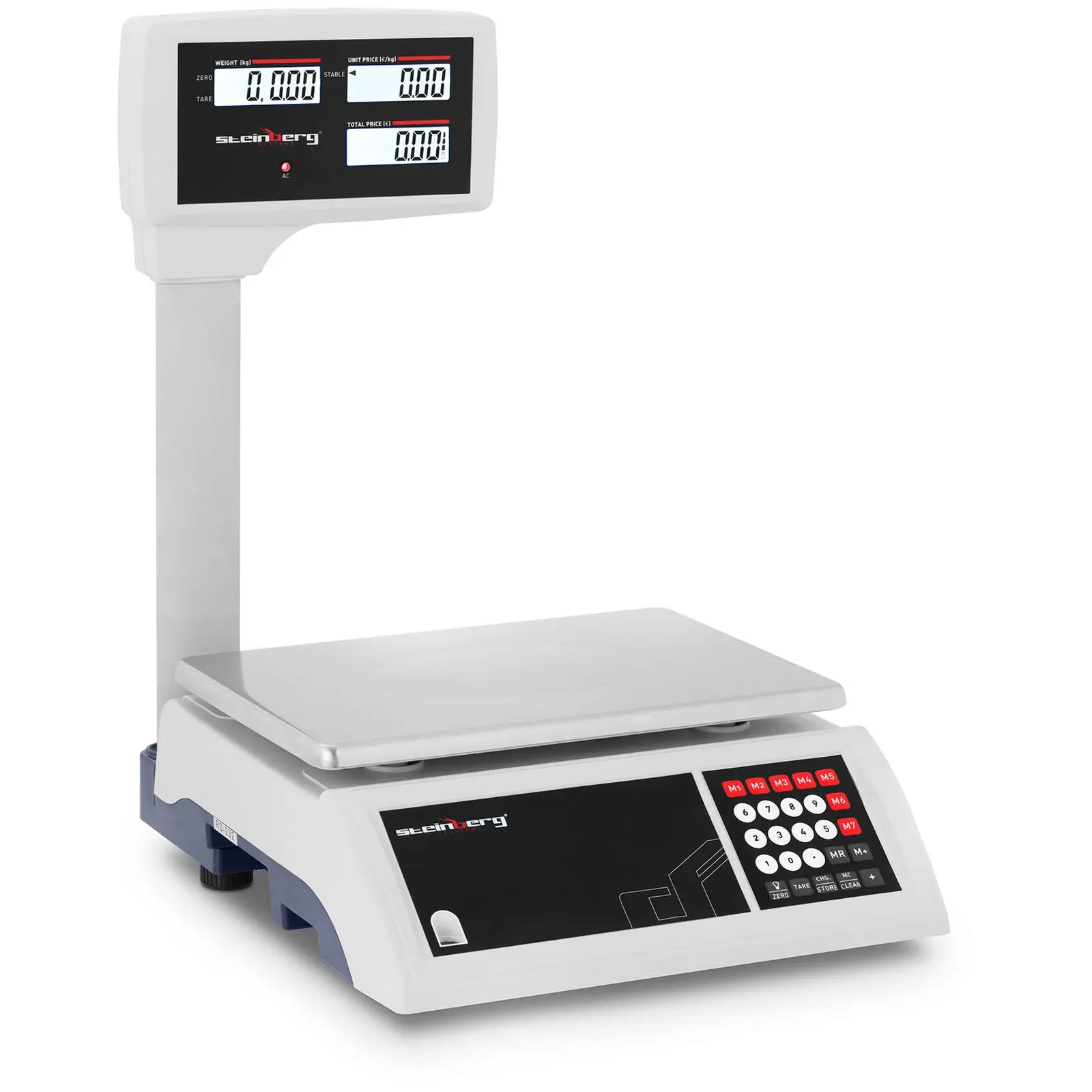 Kontrollwaage - 30 kg / 5 g - 31 x 21 cm - 6 LCD-Hochanzeige