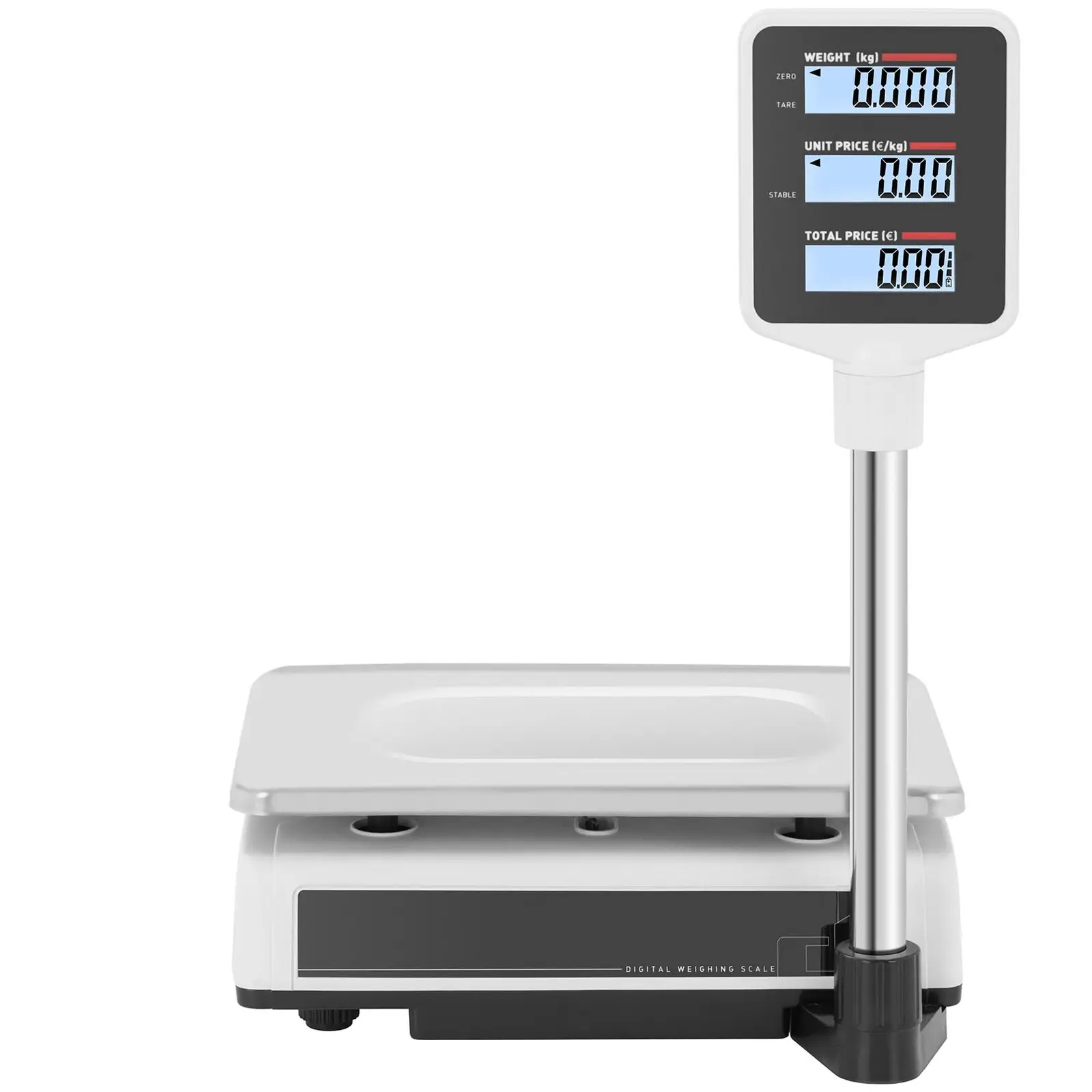 Kontrolní váha - 15 kg / 2 g - 31 x 21 cm - 6 vyvýšených LCD (Nuly: Ano)