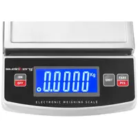 Balanza digital de mesa - 1.500 g / 0,2 g - 14,8 x 15,2 cm - LCD