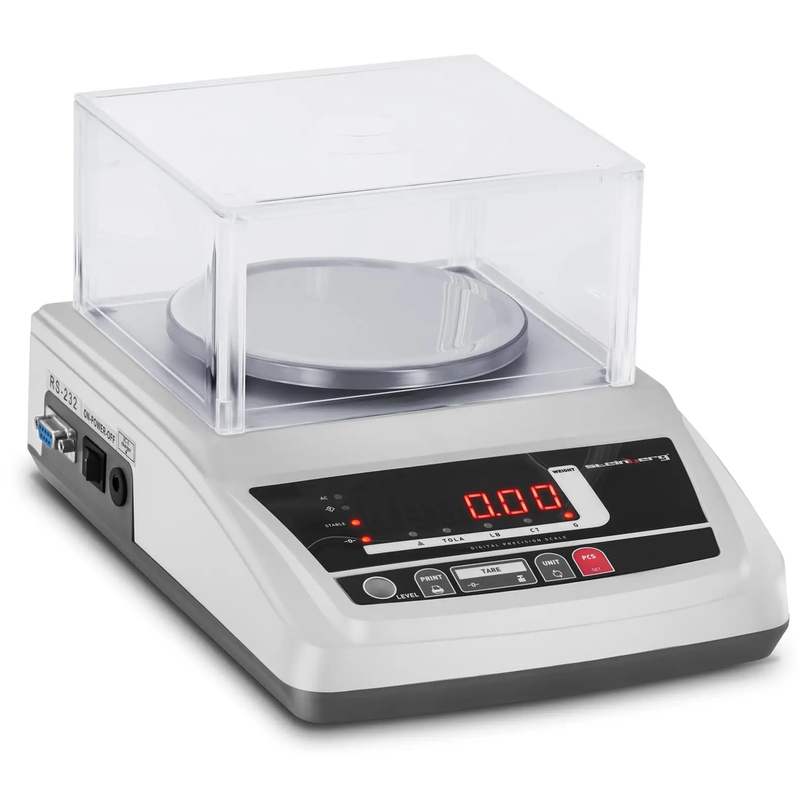 Waga laboratoryjna - 3000 g / 0,01 g - LED - osłona